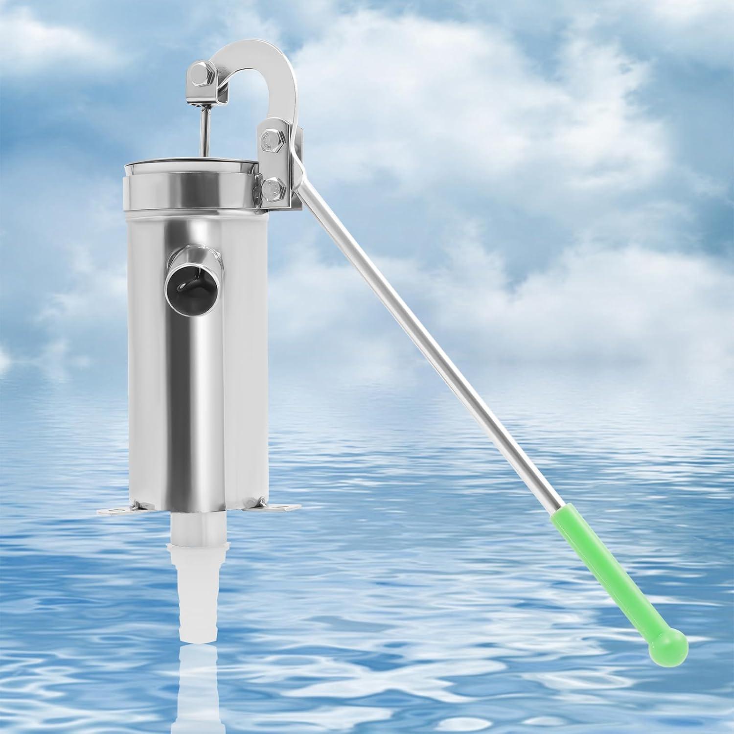 Bomba de agua manual Kunghei de acero inoxidable 8m