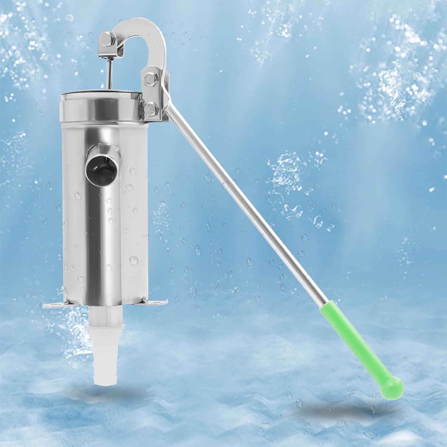 Bomba de agua manual Kunghei de acero inoxidable 8m