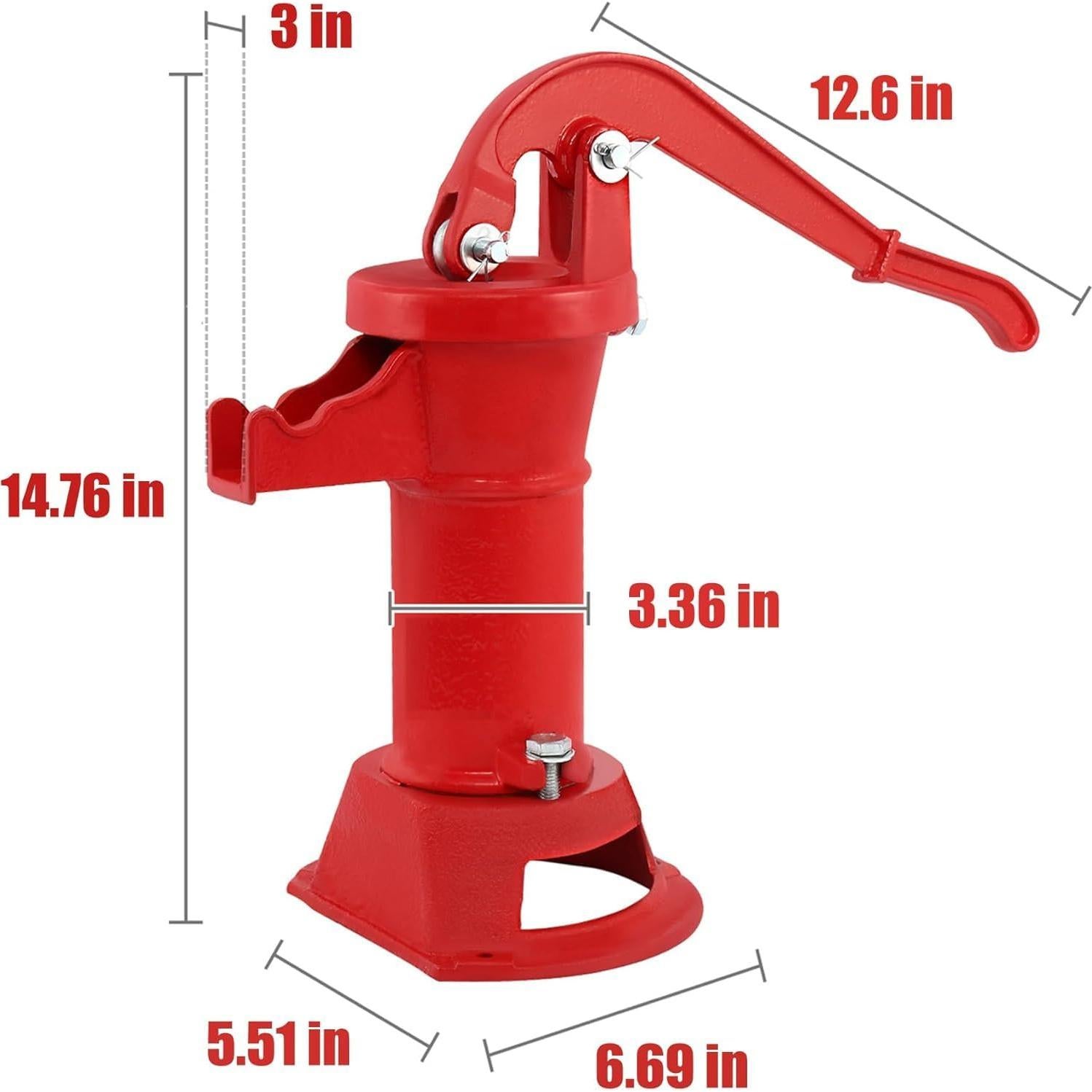 Bomba de Pozo Manual HaTur de Hierro Fundido 7.62m