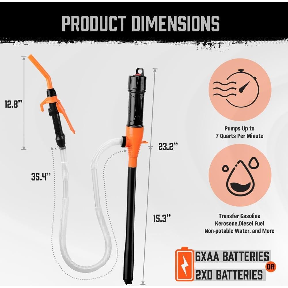 Bomba de Transferencia Eléctrica HORUSDY 2.2 GPM Portátil