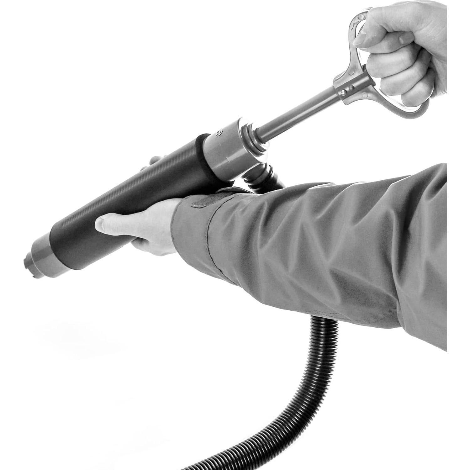 Bomba de Achique Manual QWORK 62 cm con Manguera Reversible