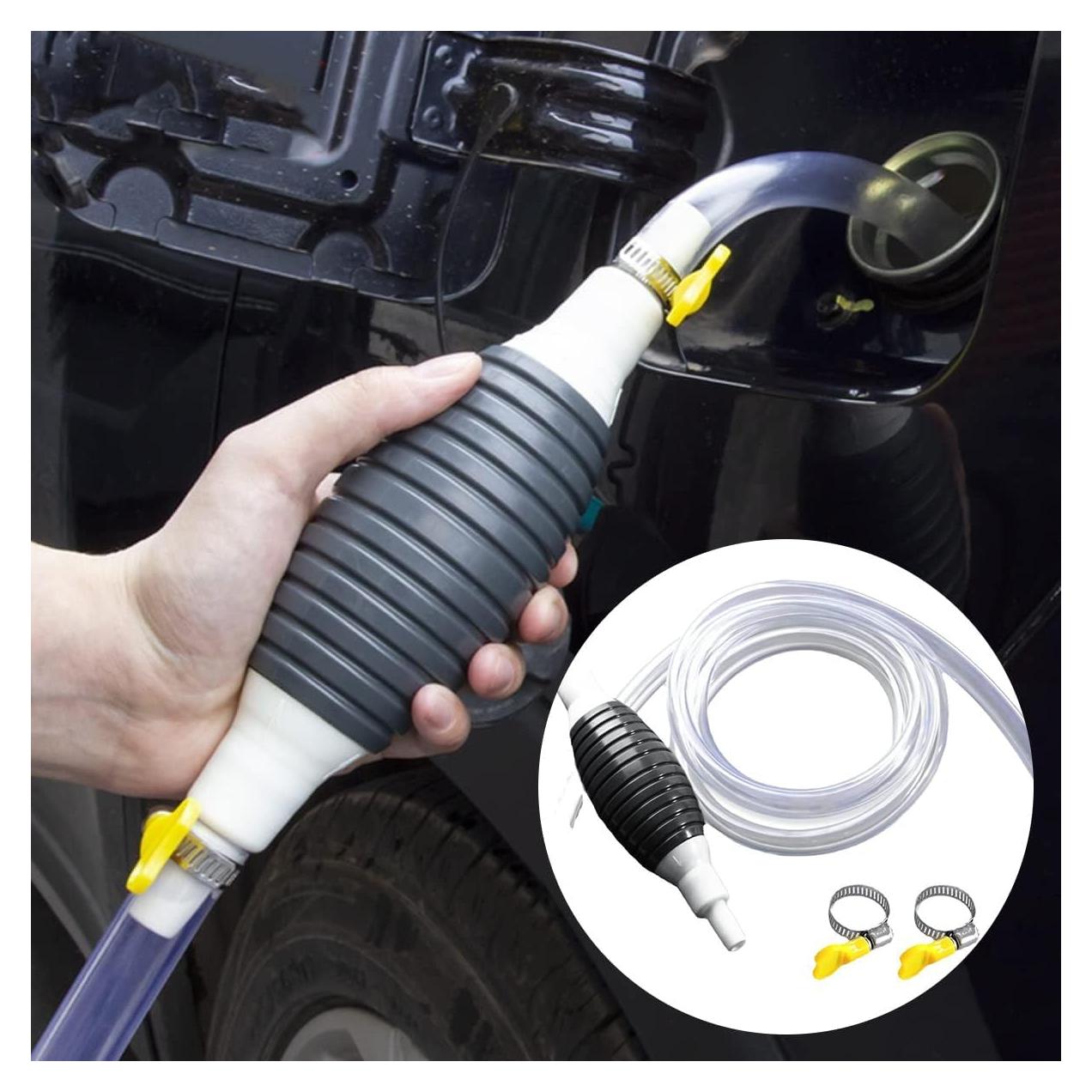 Bomba de Sifón Manual JJMNKMN 1m para Gasolina y Agua