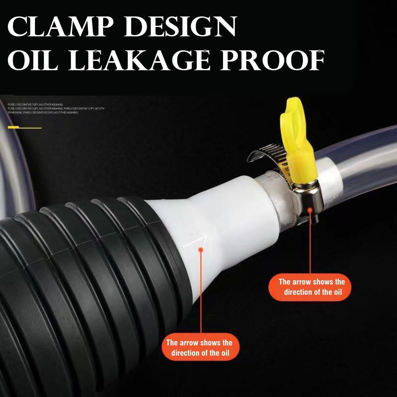 Bomba de Sifón Manual JJMNKMN 1m para Gasolina y Agua