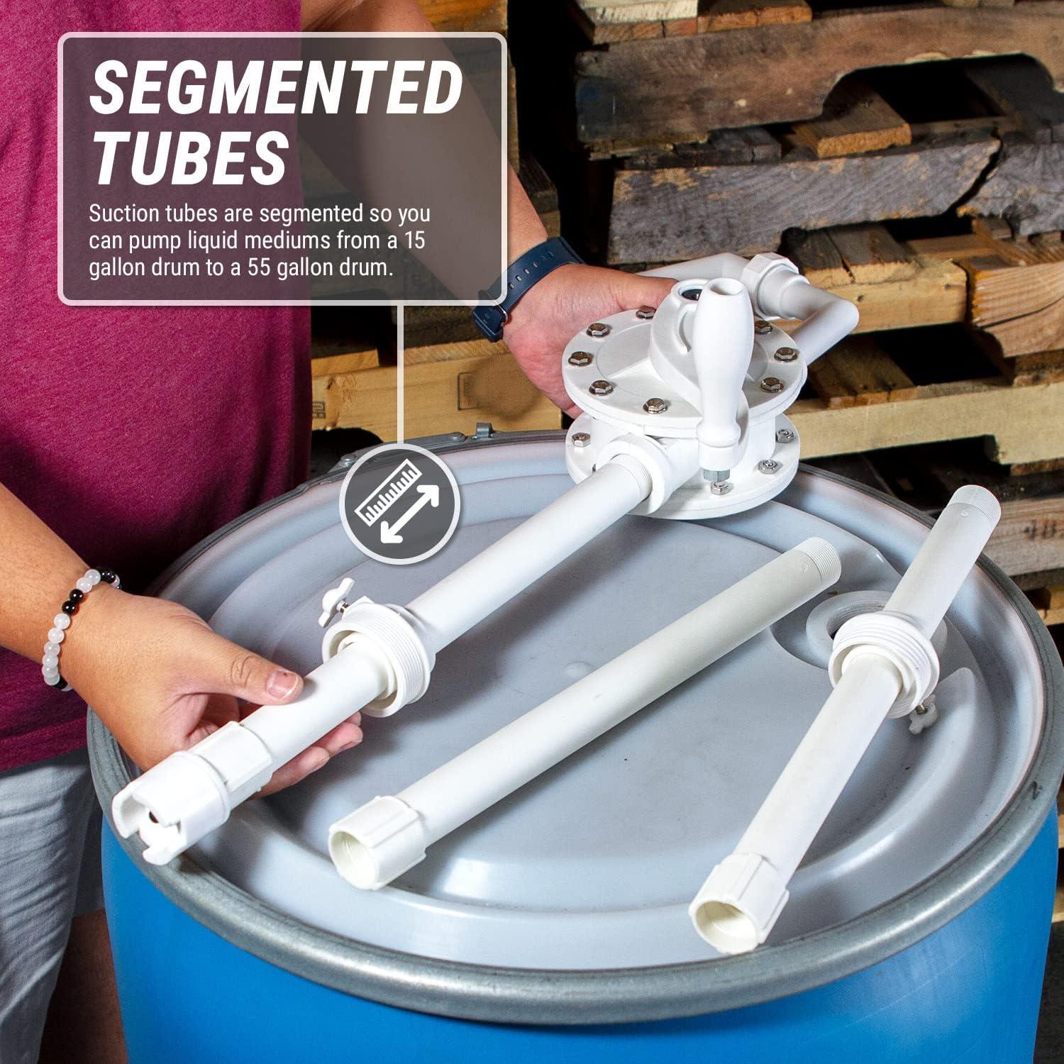 Bomba Química Manual TERA PUMP 10 GPM para Barriles 15-55 Gal