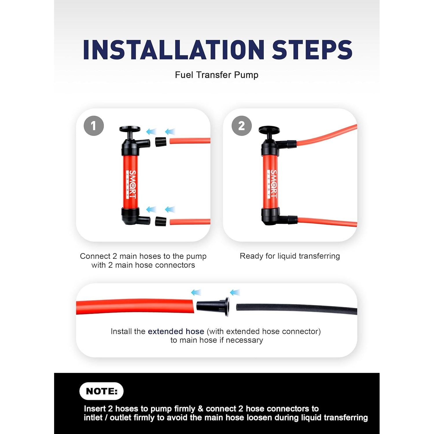 Bomba de Sifón Manual SMART JERRY para Aceite y Combustible