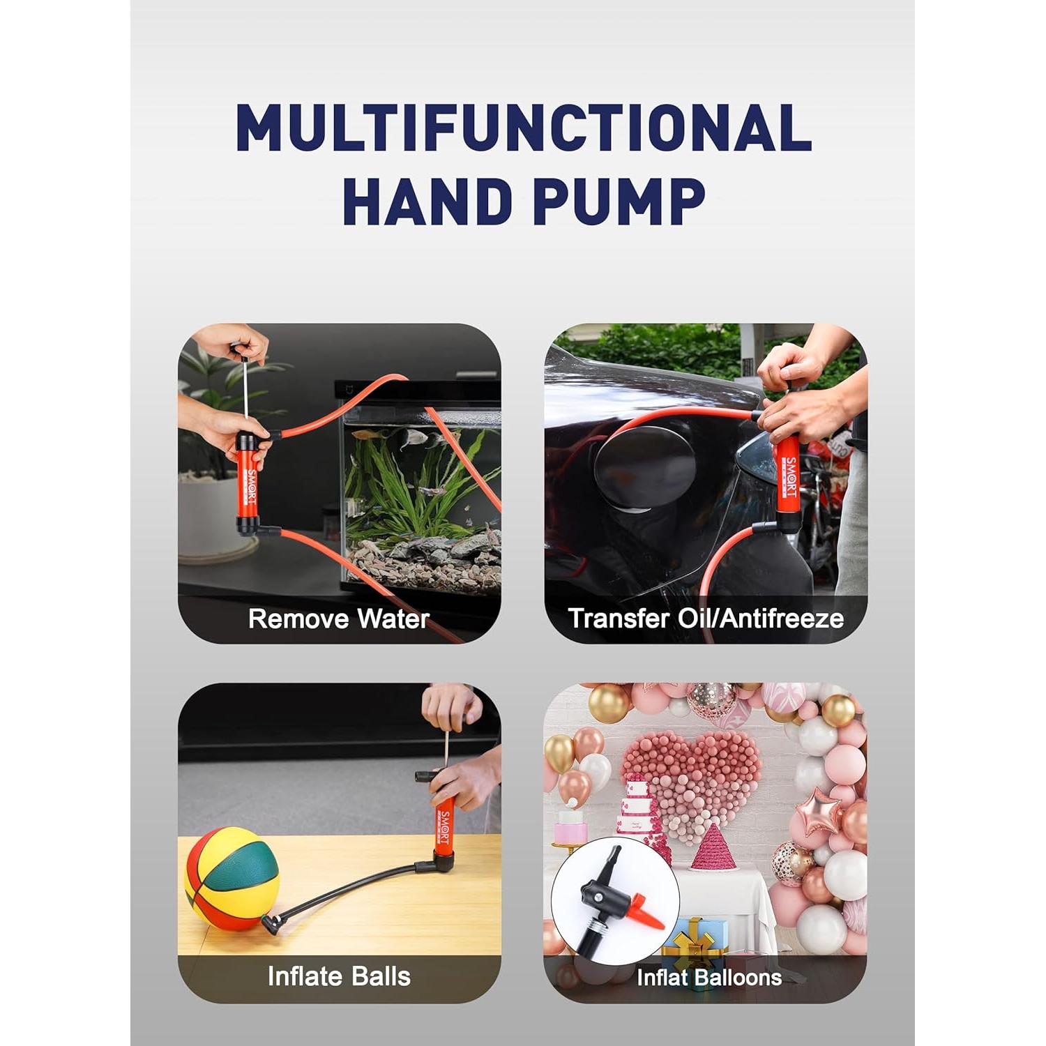 Bomba de Sifón Manual SMART JERRY para Aceite y Combustible