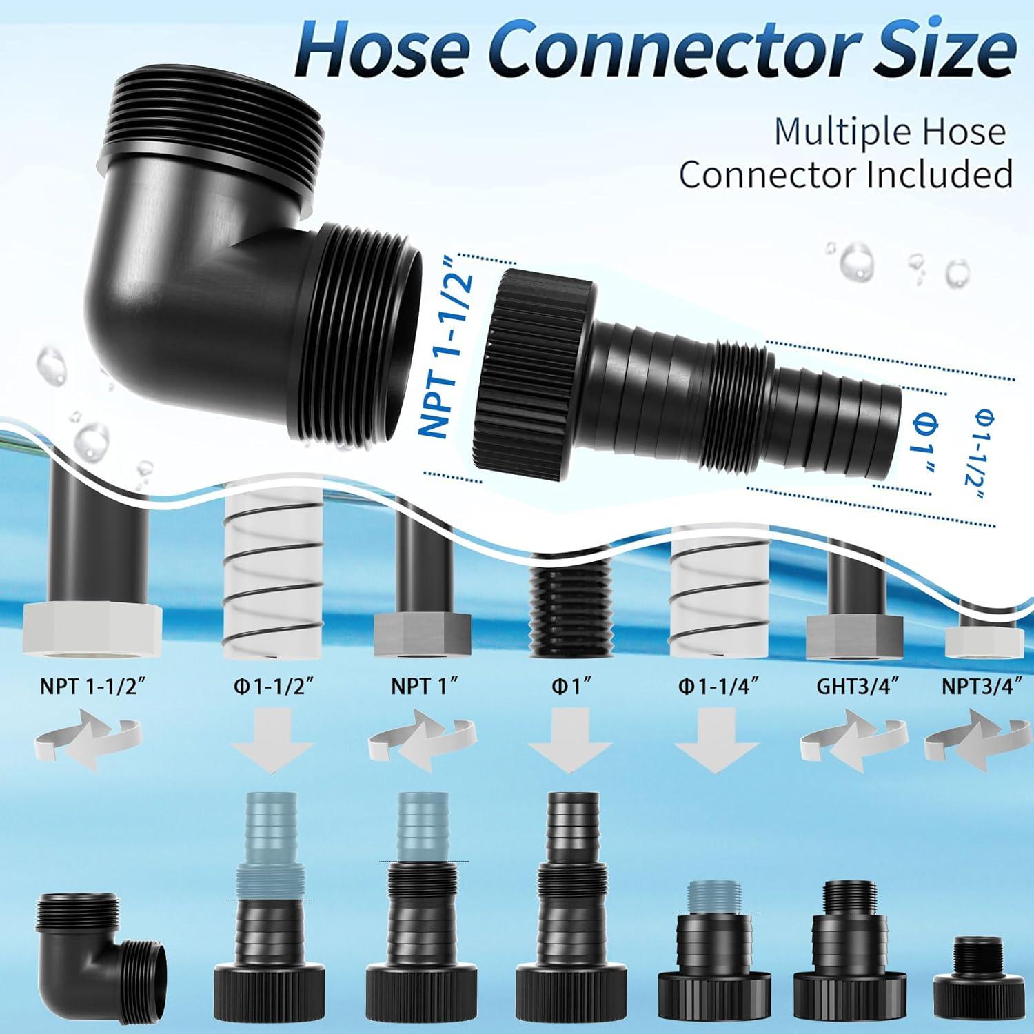 Bomba de Agua Sumergible FOTING 1HP 4600GPH para Drenaje