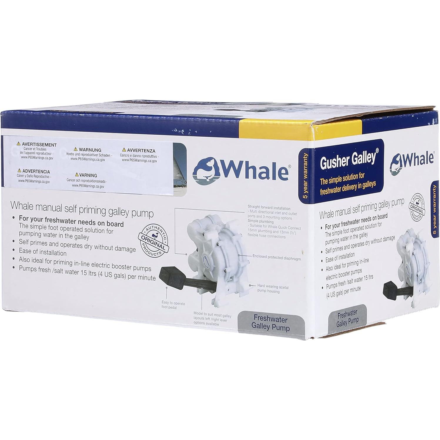 Bomba de agua dulce Whale GP0550 Gusher Mk 3 manual 15.14 L/min