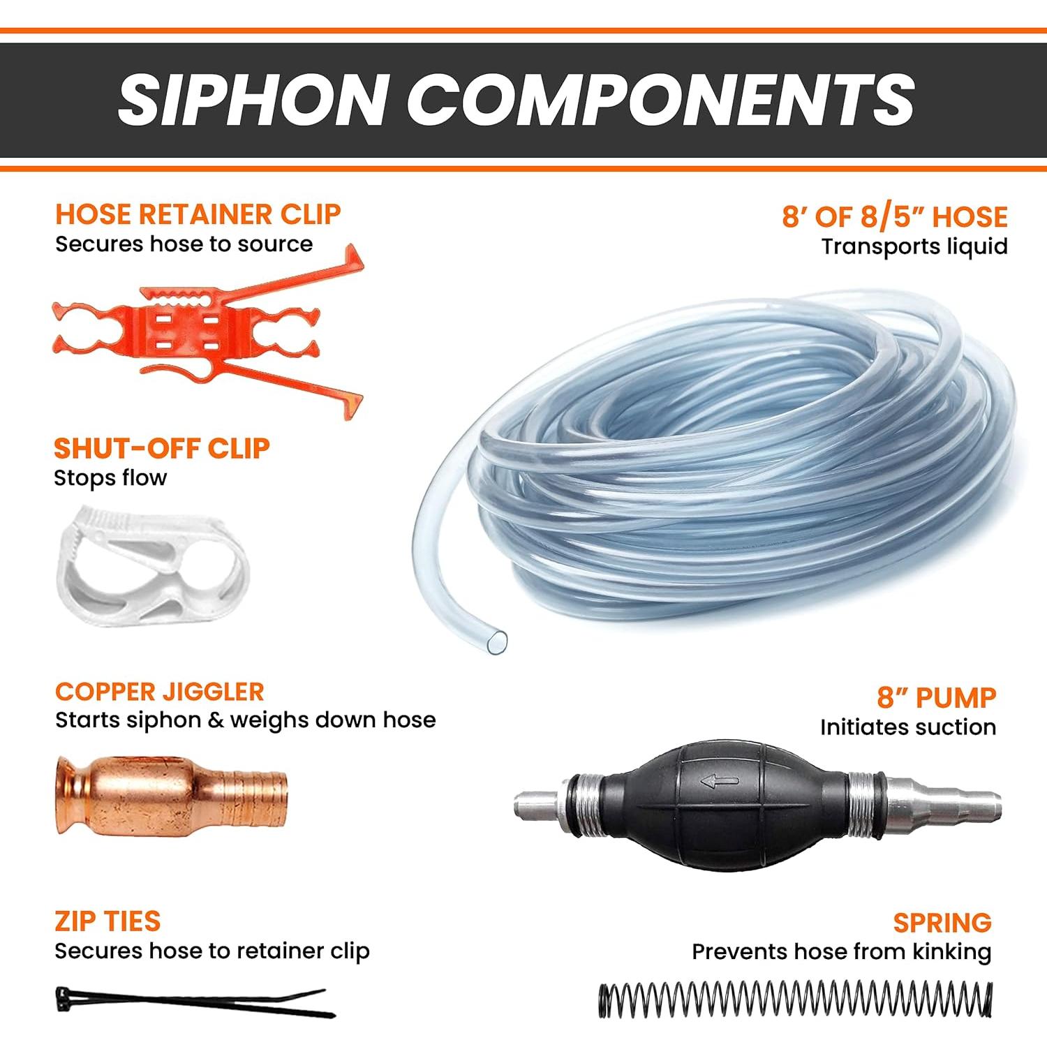 Bomba de Sifón GasTapper SiphonPro Deluxe 2.4m 15.1L/min