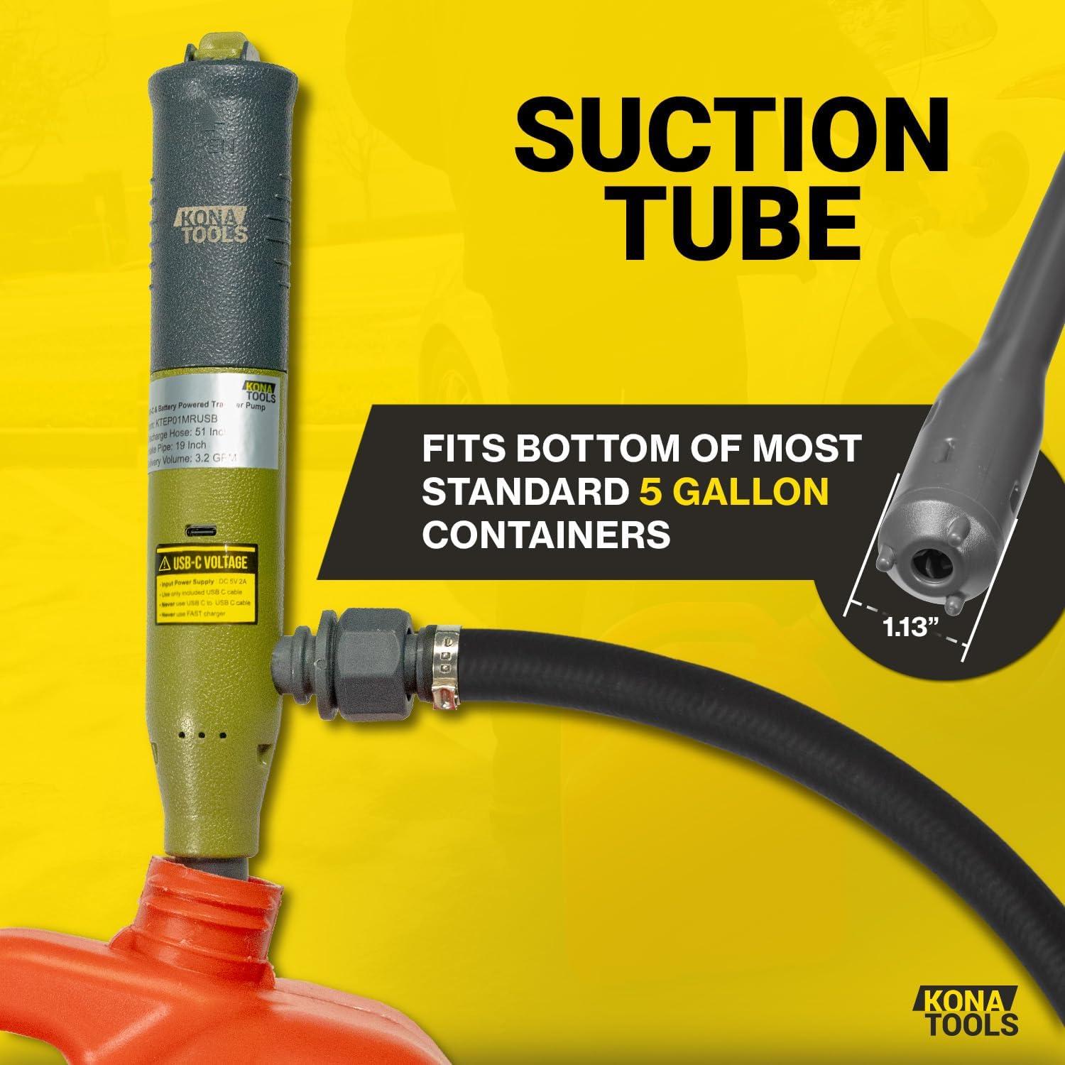 Bomba de Transferencia de Combustible KONA TOOLS KTEP01MRUSB 12 L/min