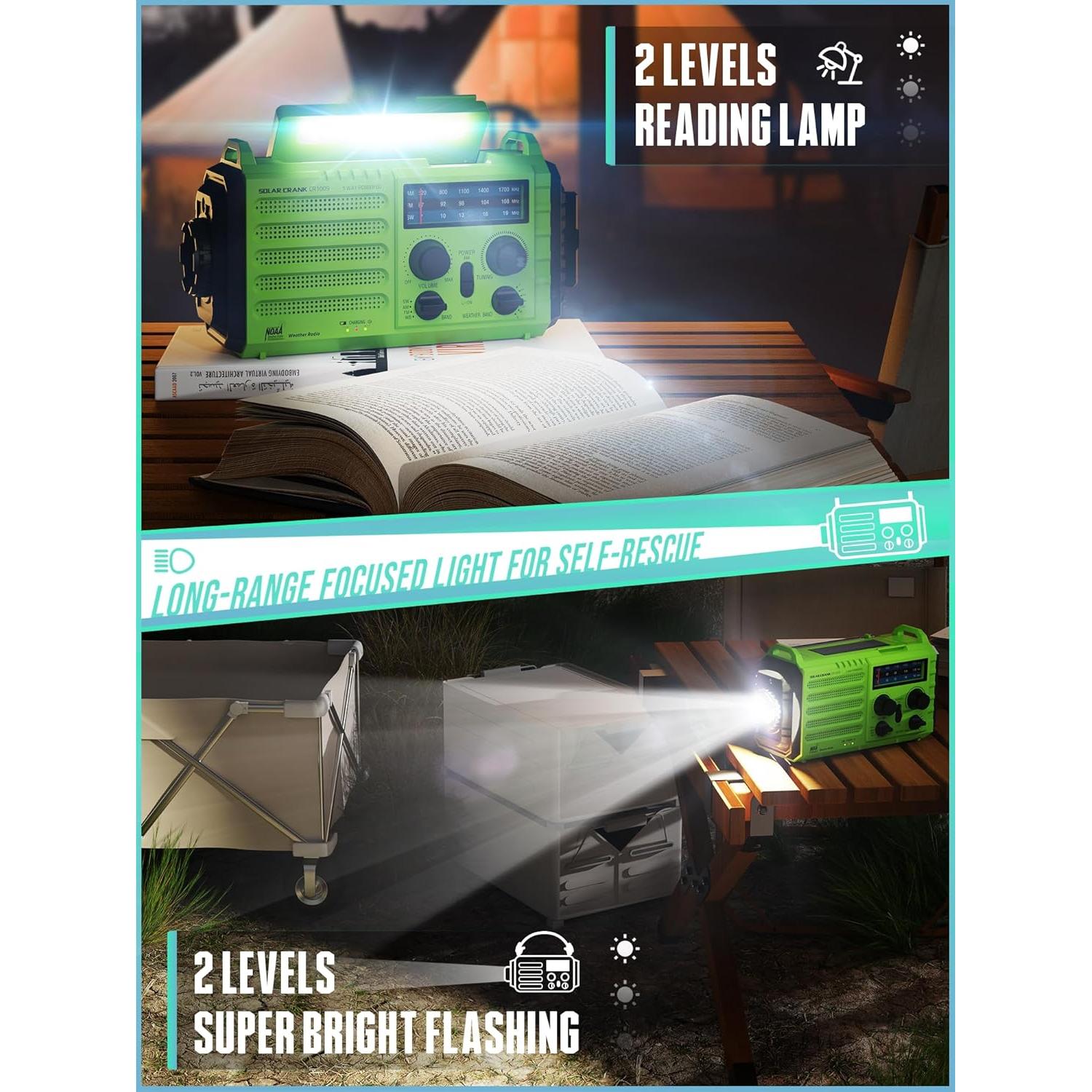 Radio de Emergencia ROCAM CR1009 con Pantalla LCD y Luz