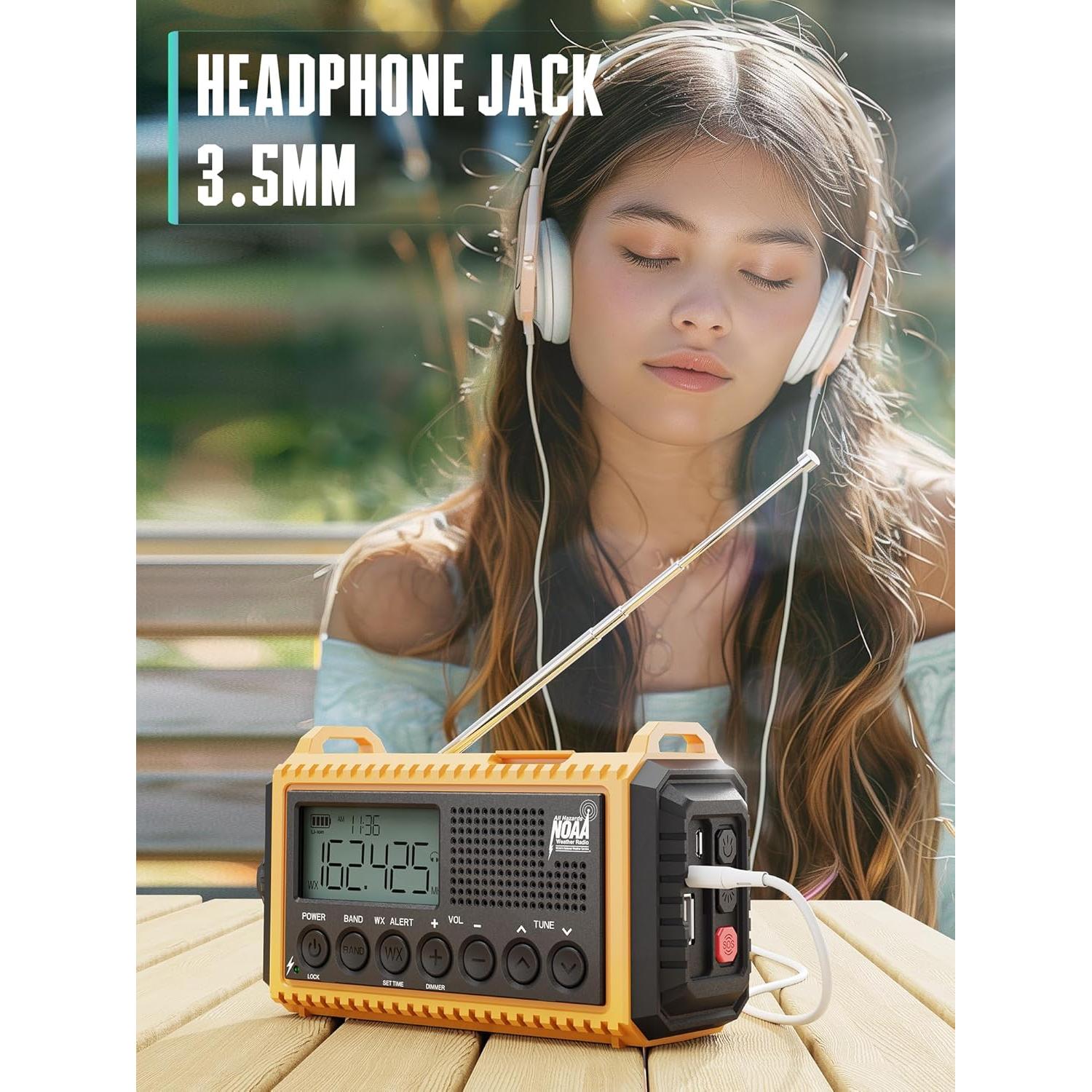 Radio de Emergencia ROCAM CR1009 con Pantalla LCD y Luz