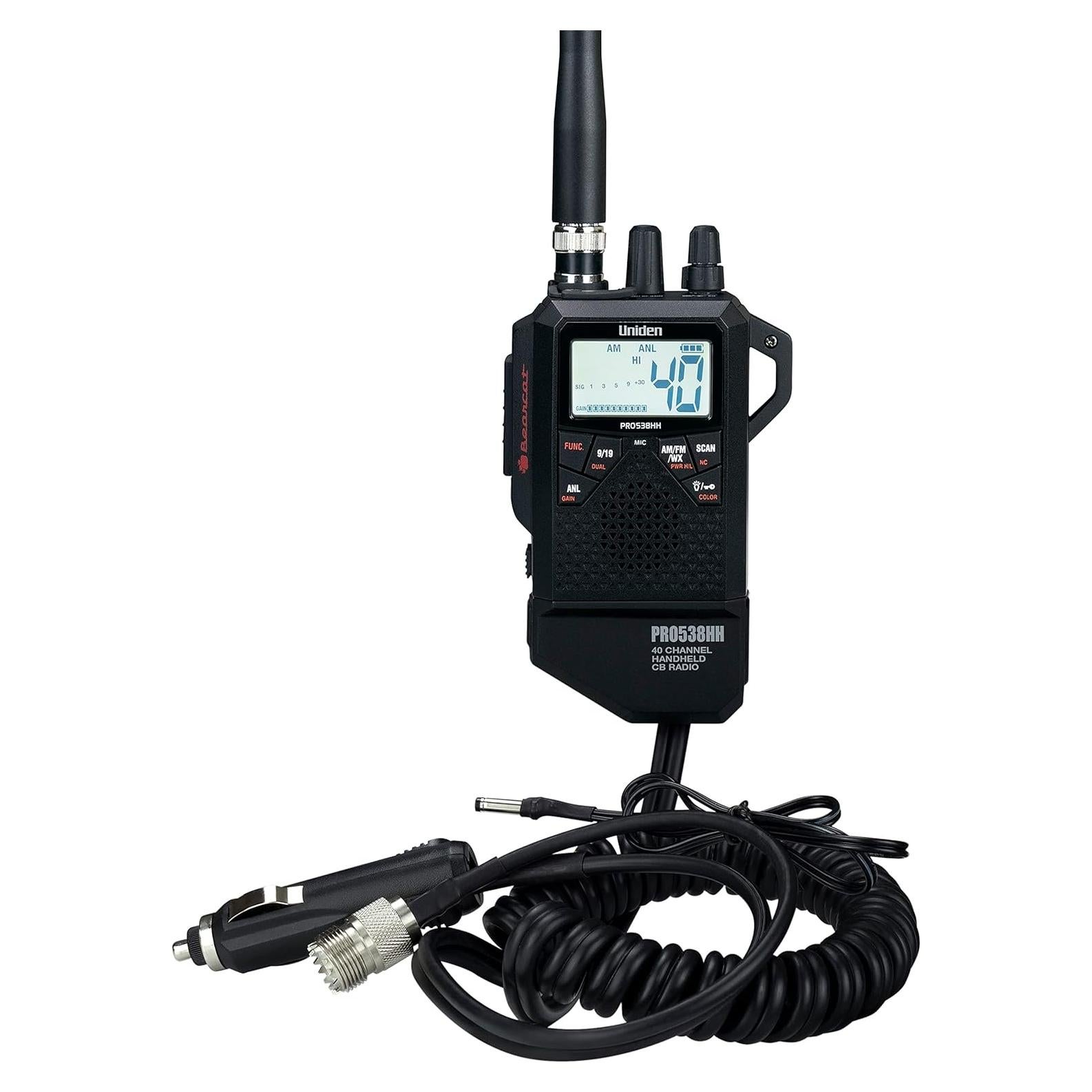 Radio CB Dual Portátil Uniden PRO538HHFM 40 Canales FM
