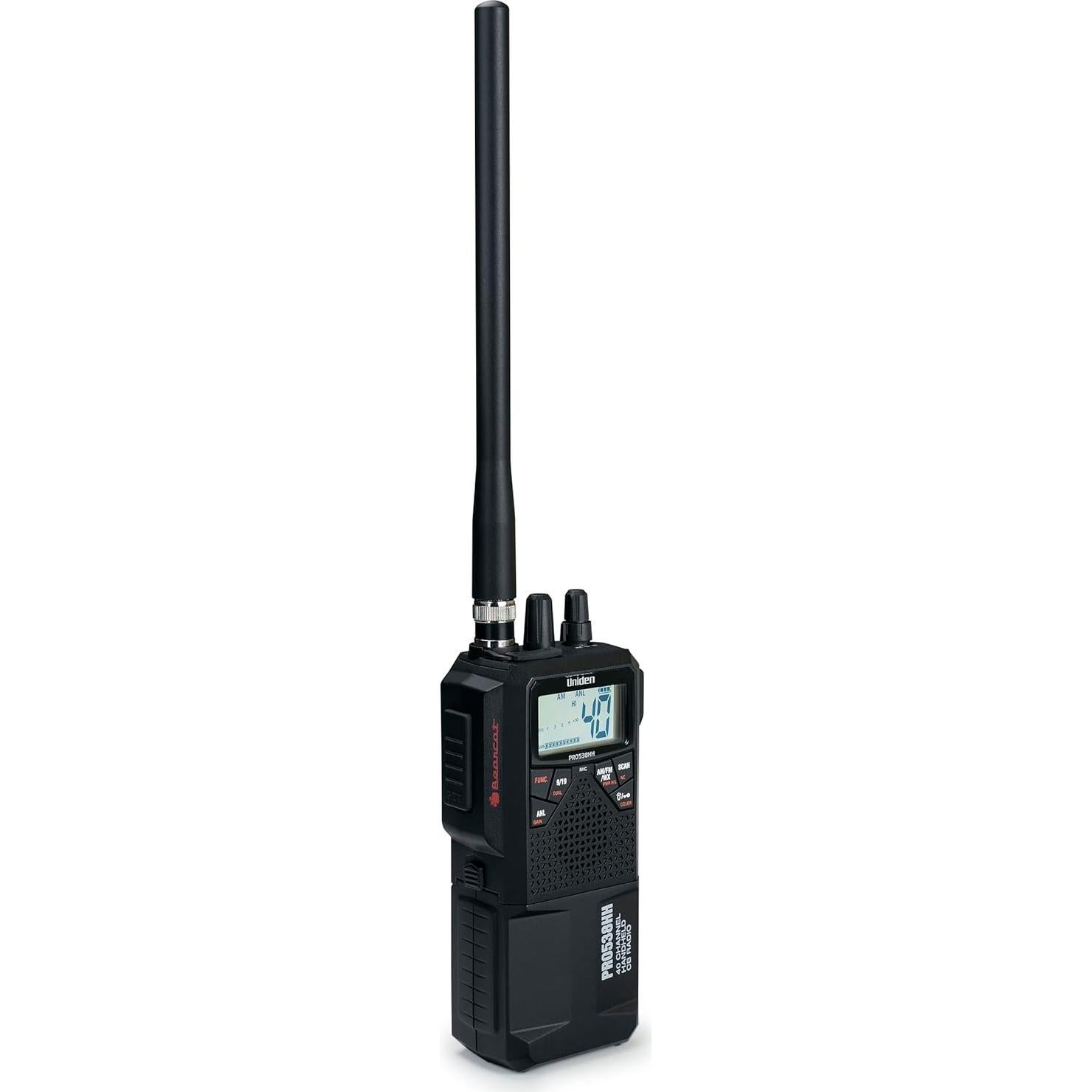 Radio CB Dual Portátil Uniden PRO538HHFM 40 Canales FM