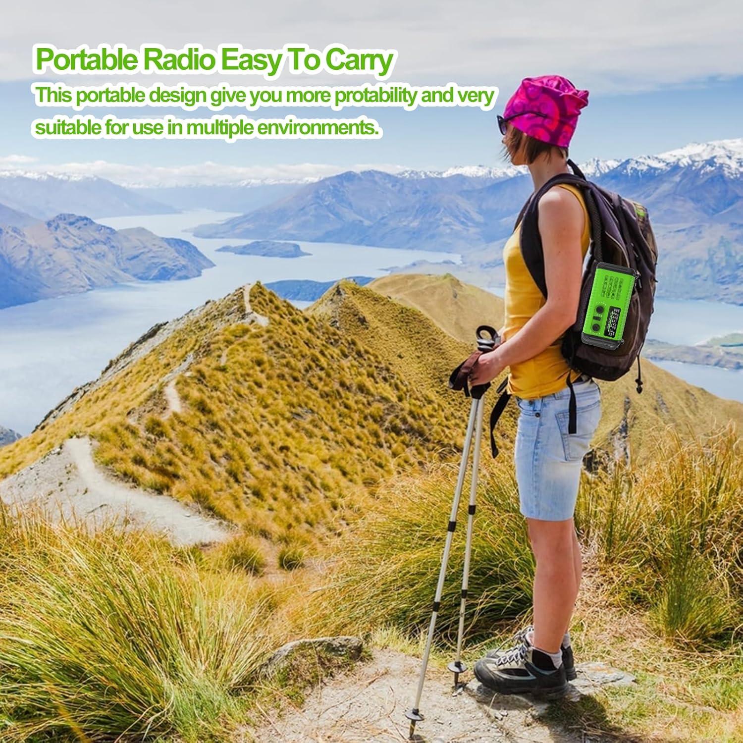 Radio de Emergencia Rckskaya 20000mAh AM/FM NOAA con Linterna