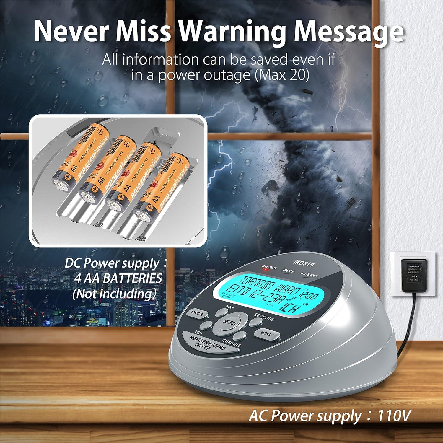 Radio de Emergencia Portátil Emgykit con Manivela y Alerta NOAA