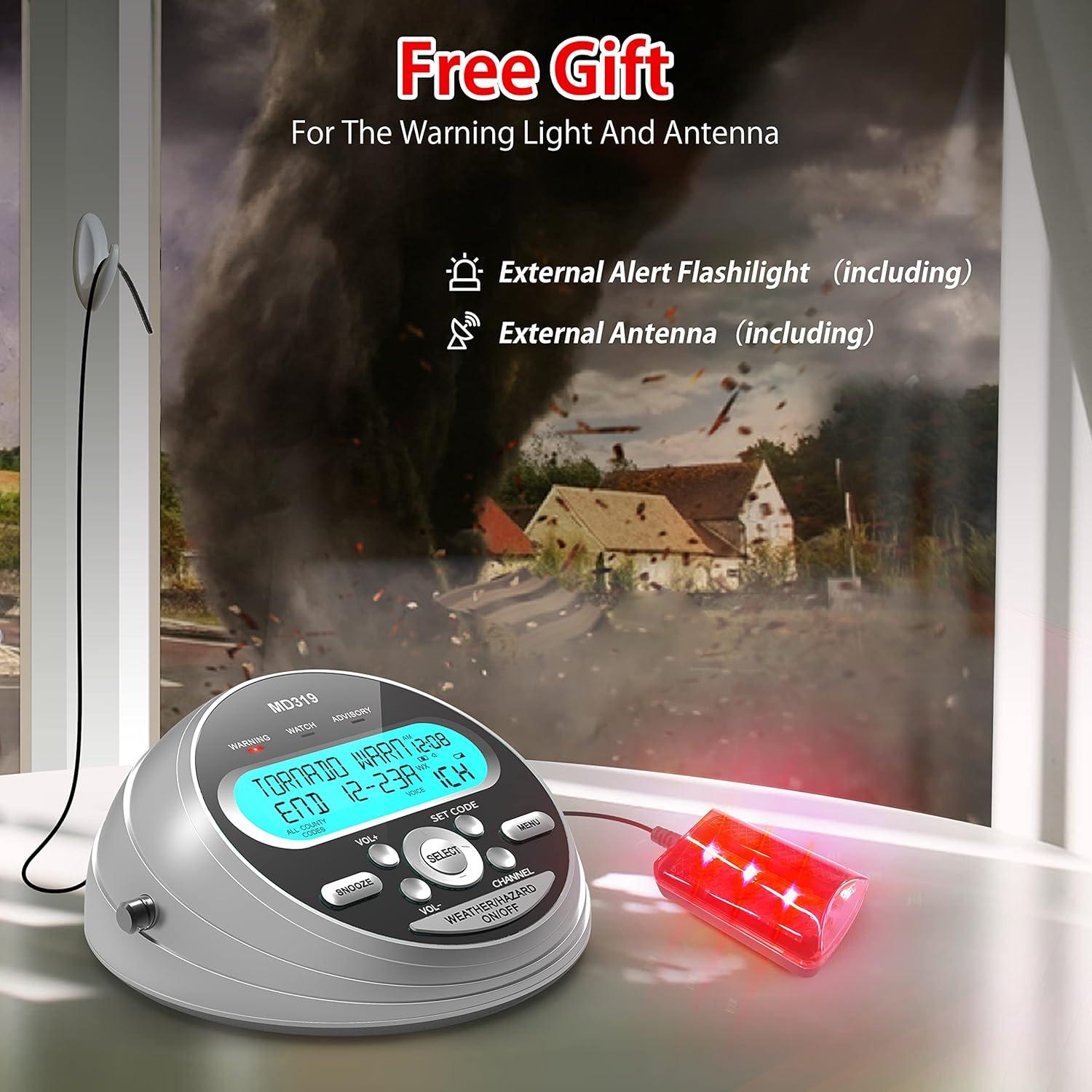 Radio de Emergencia Portátil Emgykit con Manivela y Alerta NOAA