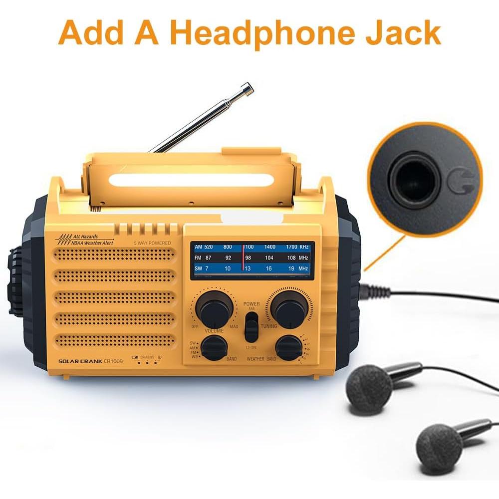 Radio Meteorológica Raynic con Manivela y Solar 5000mAh