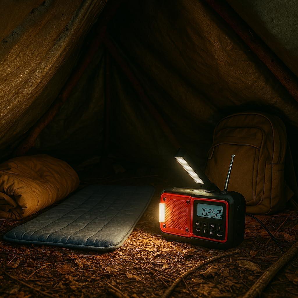 Radio de Emergencia Supersonic SC-1078ERN con Linterna y Alarma SOS