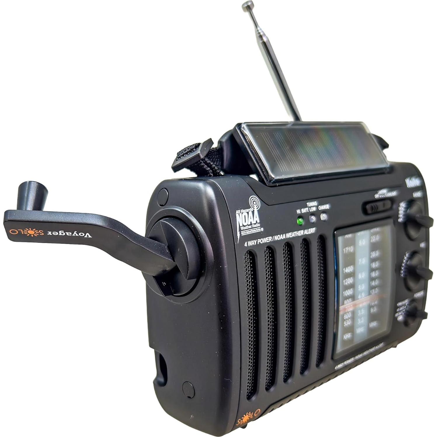 Radio de Emergencia Kaito Voyager Solo AM FM NOAA con Linterna