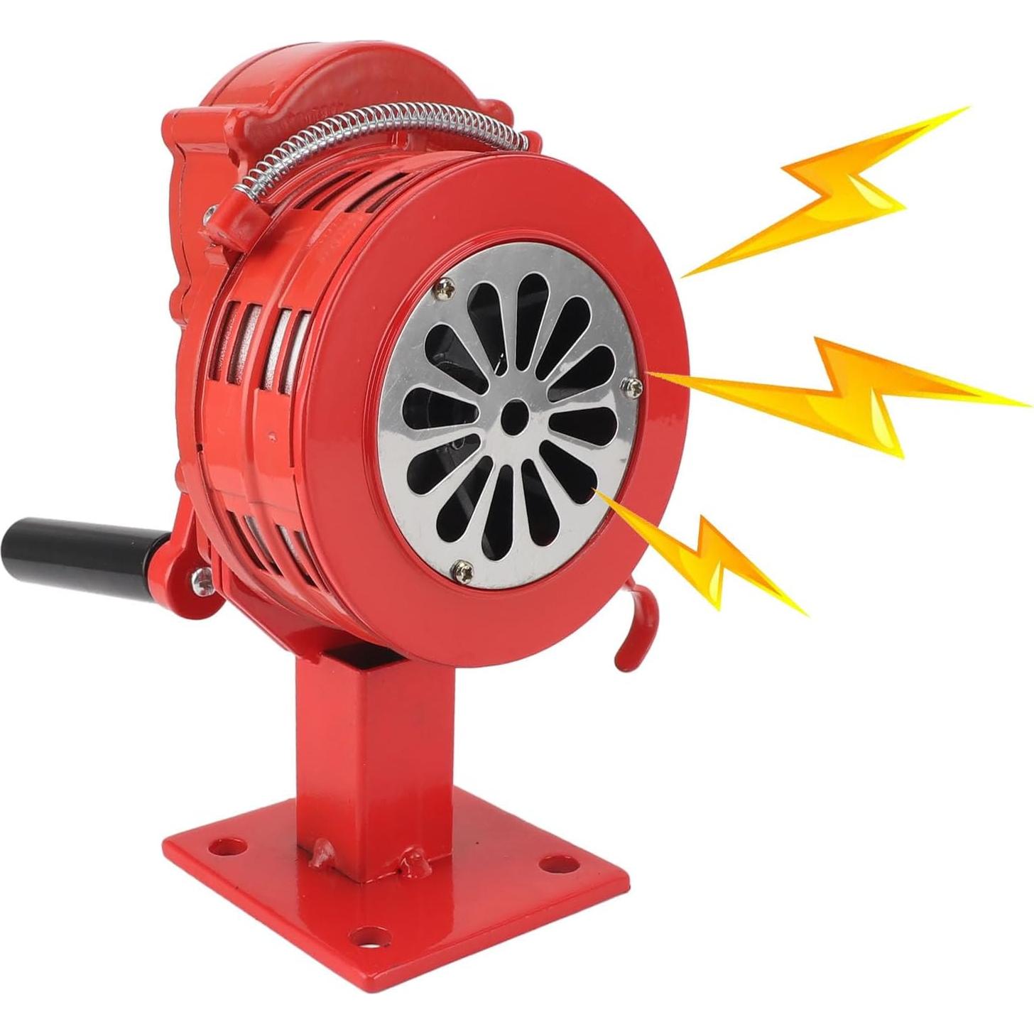 Sirena de Manivela Genérica 110dB Alarma Compacta de Emergencia