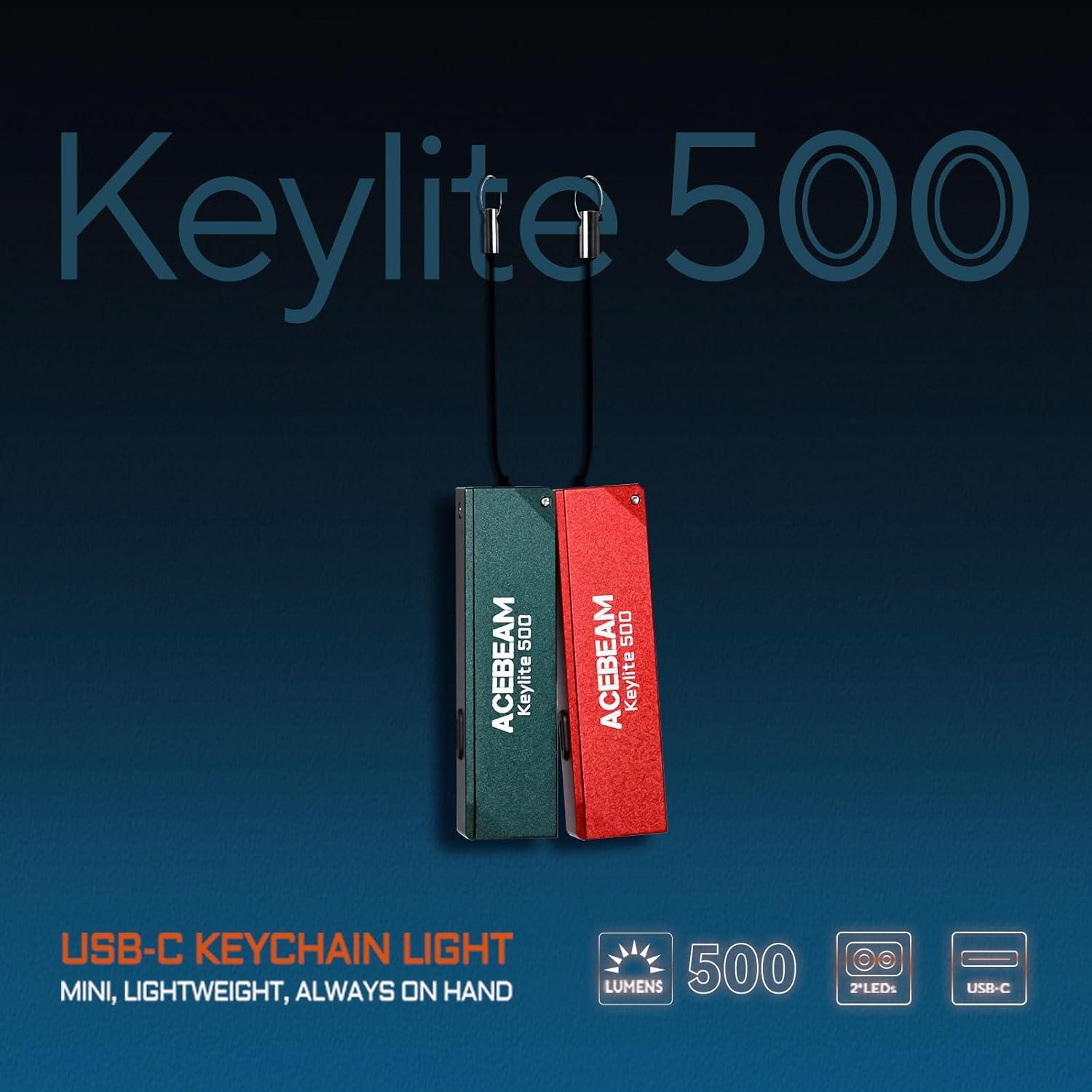 Linterna EDC ACEBEAM Keylite 500 Recargable 500 Lúmenes