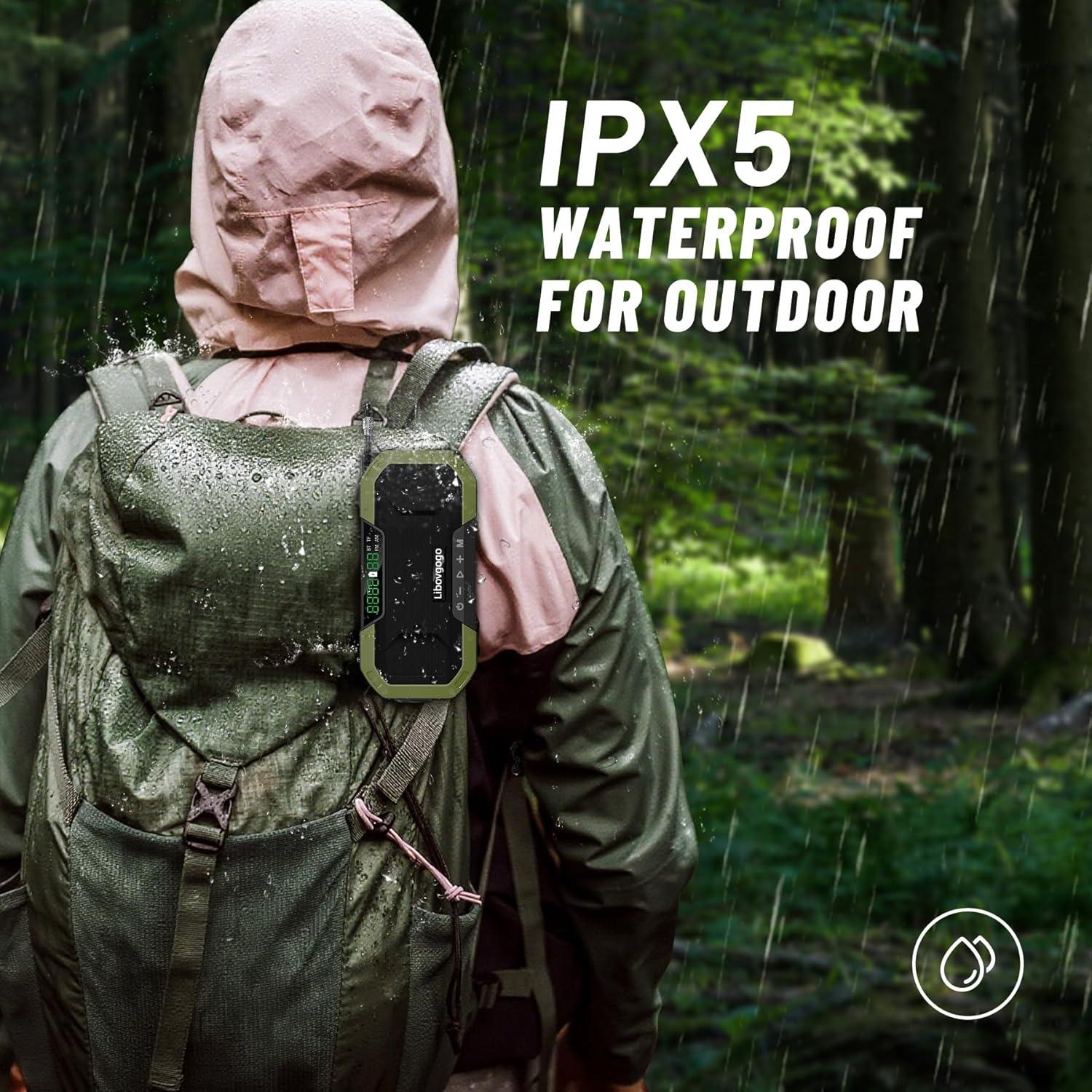 Radio de Emergencia KAINO Bluetooth 5000mAh IPX5 Verde