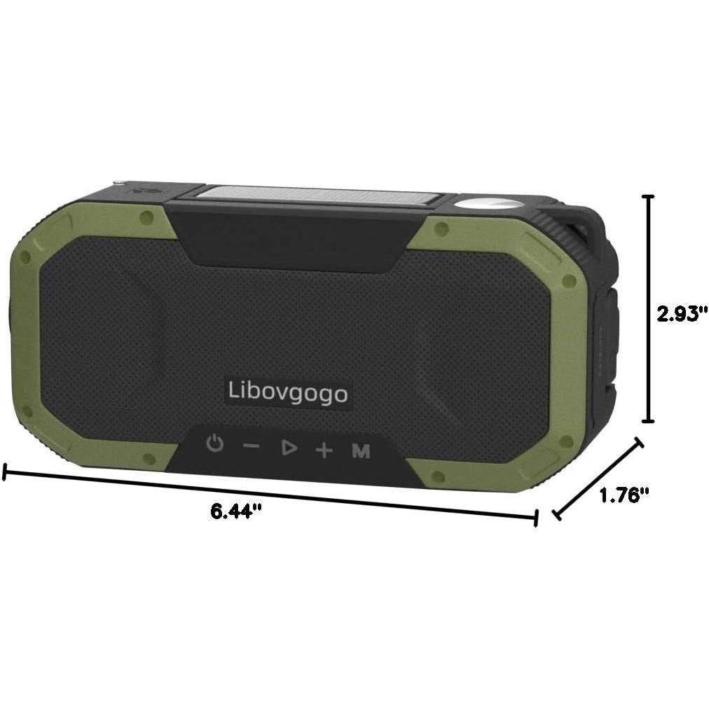 Radio de Emergencia KAINO Bluetooth 5000mAh IPX5 Verde
