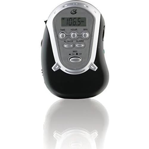 Radio de brazo GPX R300S AM/FM con auriculares - Negro