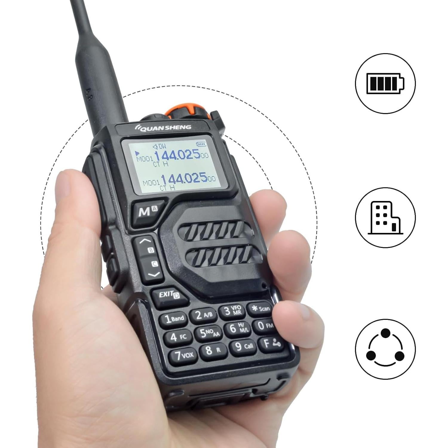 Receptor Meteorológico de Emergencia Quansheng UV-K5 5W VHF UHF