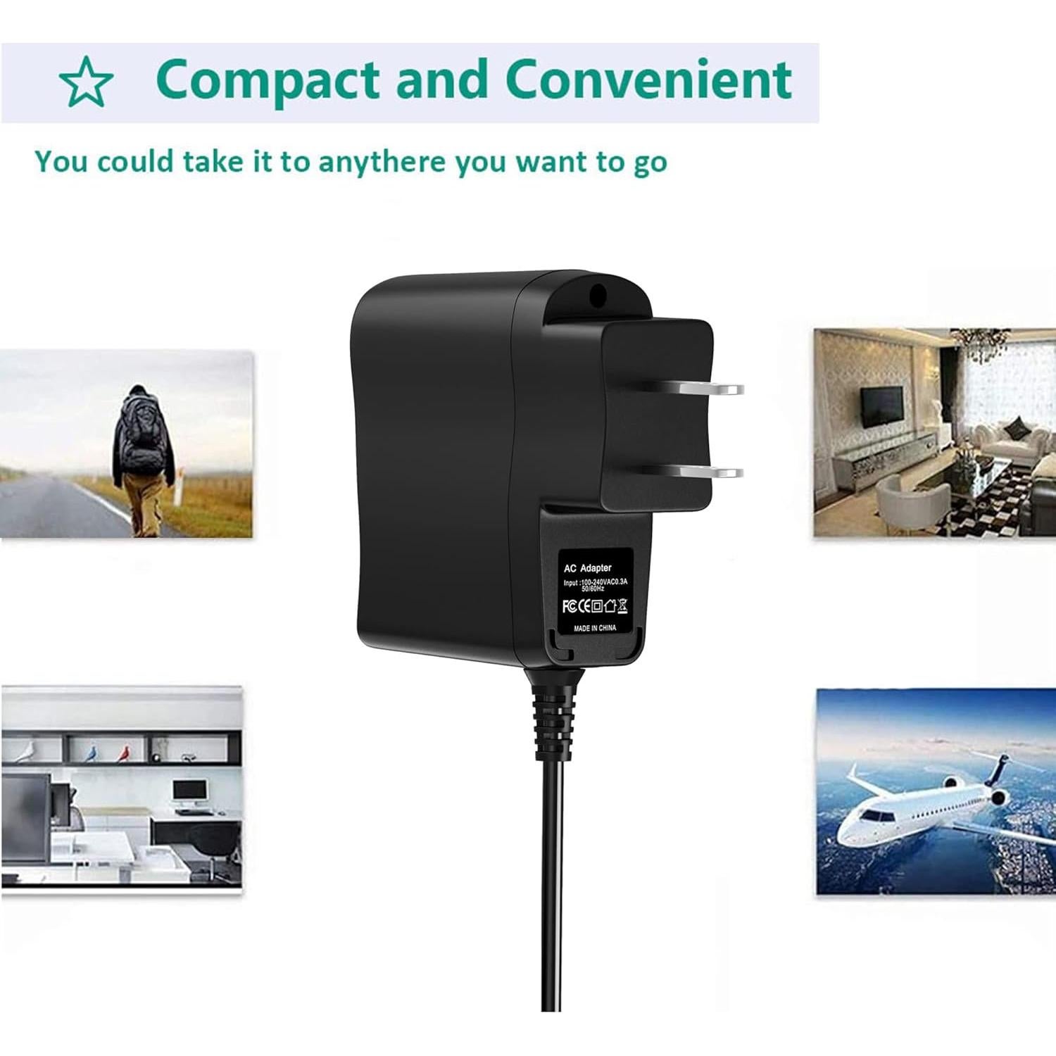 Adaptador AC DC J-ZMQER para Radio Sangean MMR88