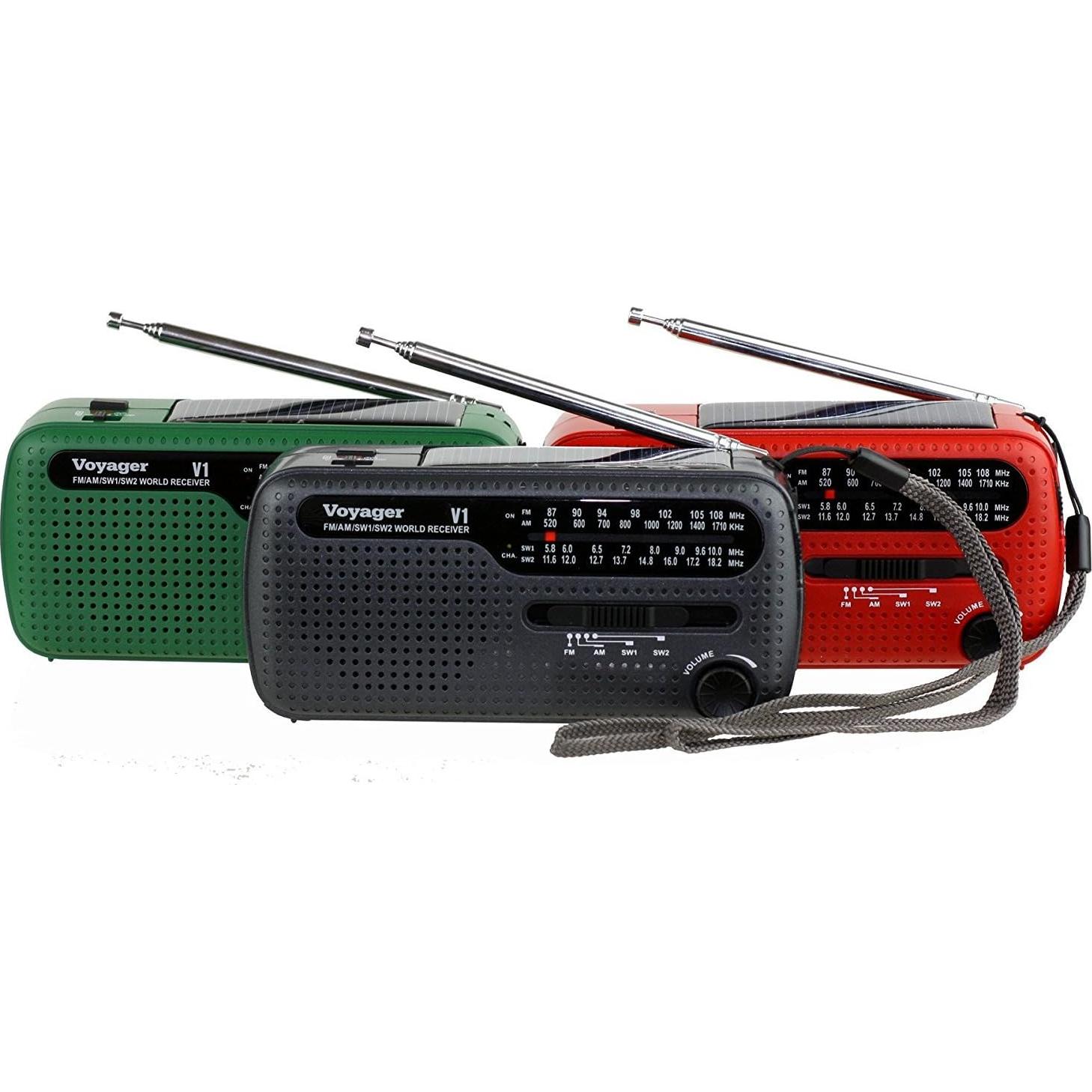 Radio de Emergencia Kaito V1 Voyager Solar/Dynamo AM/FM/SW