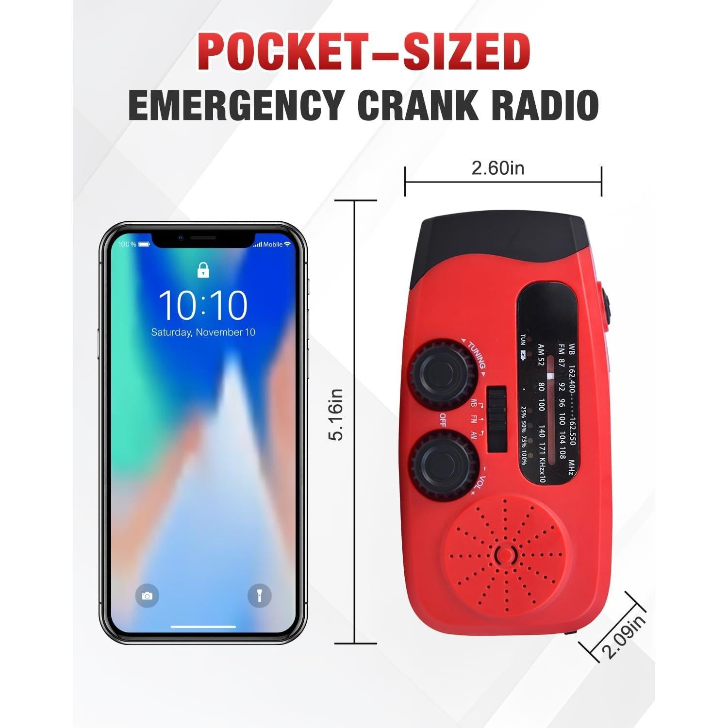 Paquete de Emergencia Emgykit: Radio Solar y Bluetooth 4000mAh