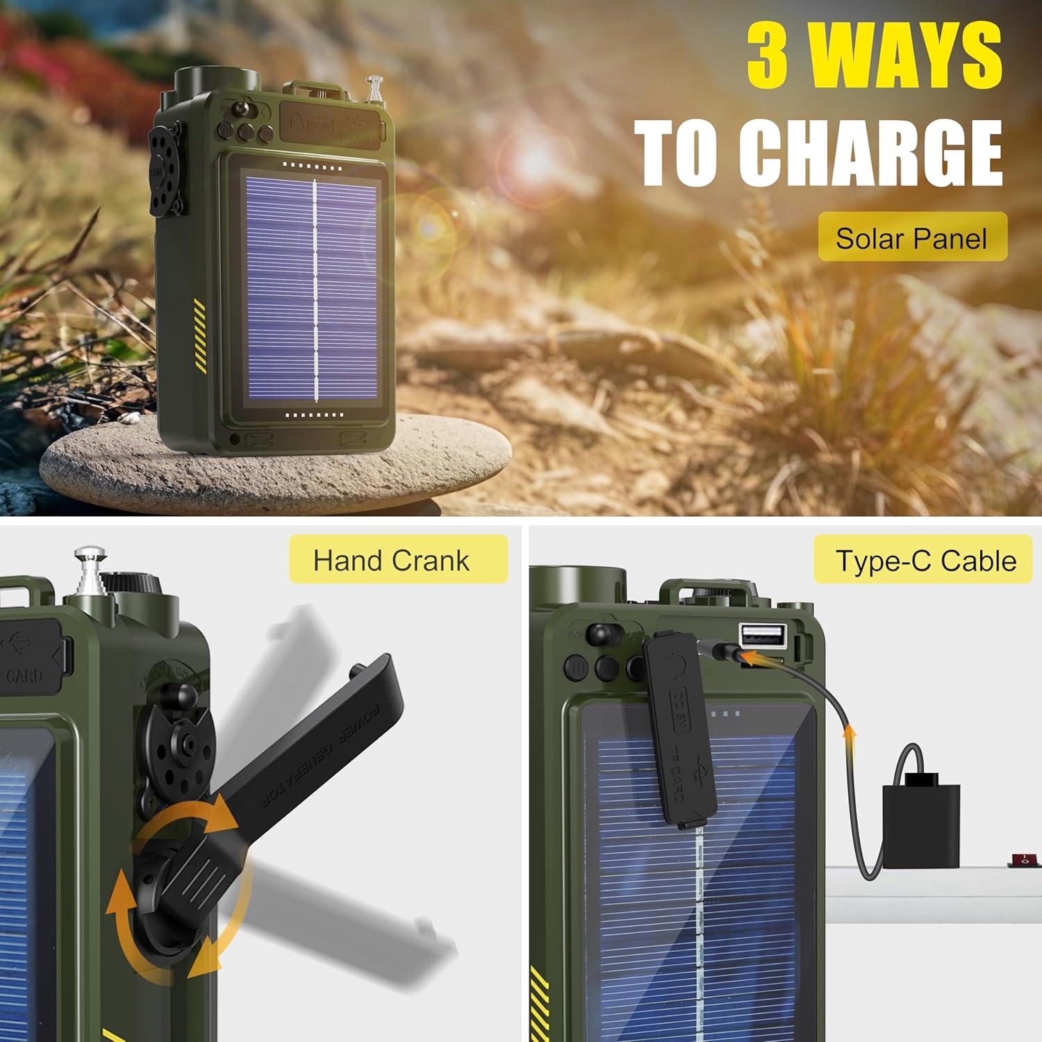 Paquete de Emergencia Emgykit: Radio Solar y Bluetooth 4000mAh