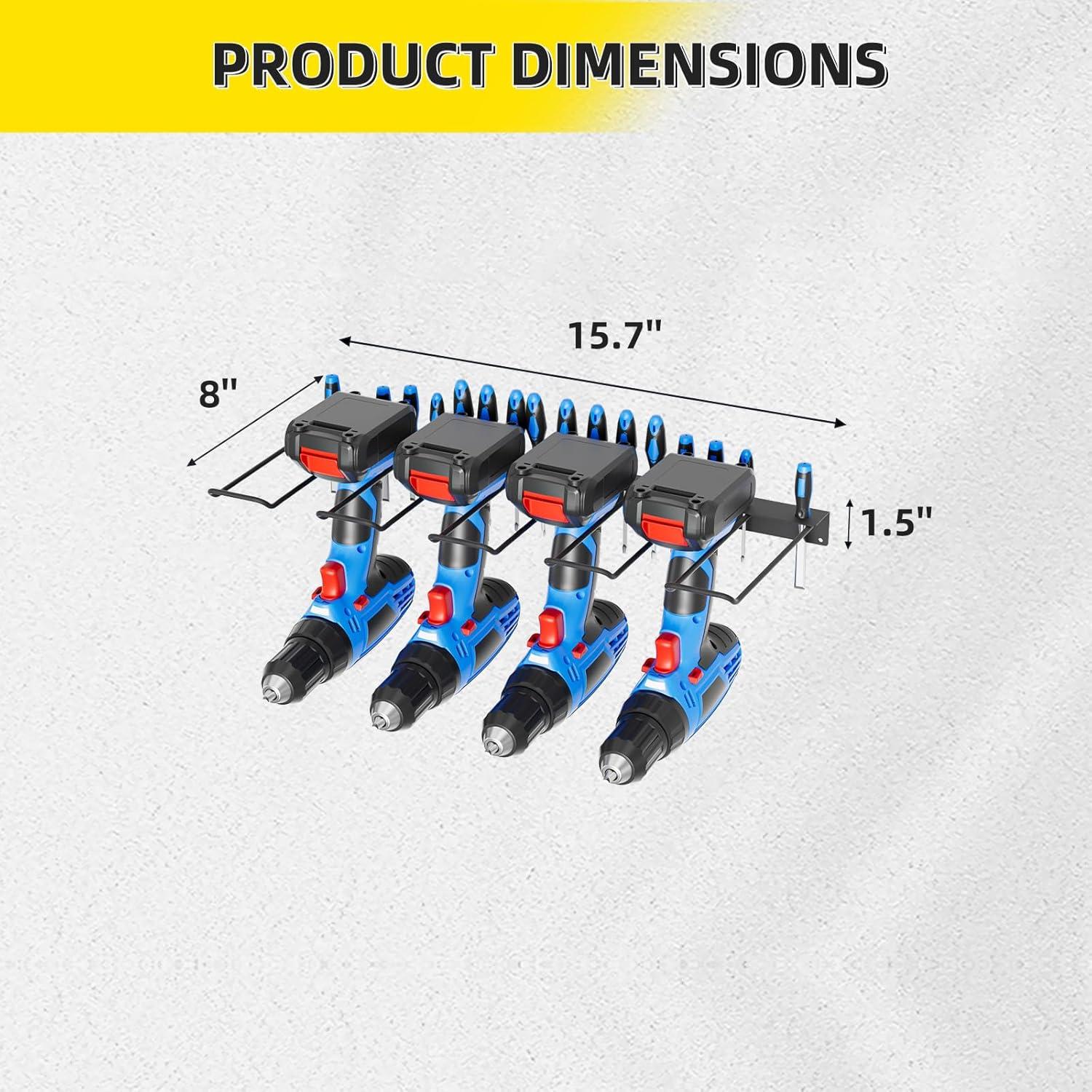 Organizador de Herramientas TIMSATIO Montaje en Pared 40 cm