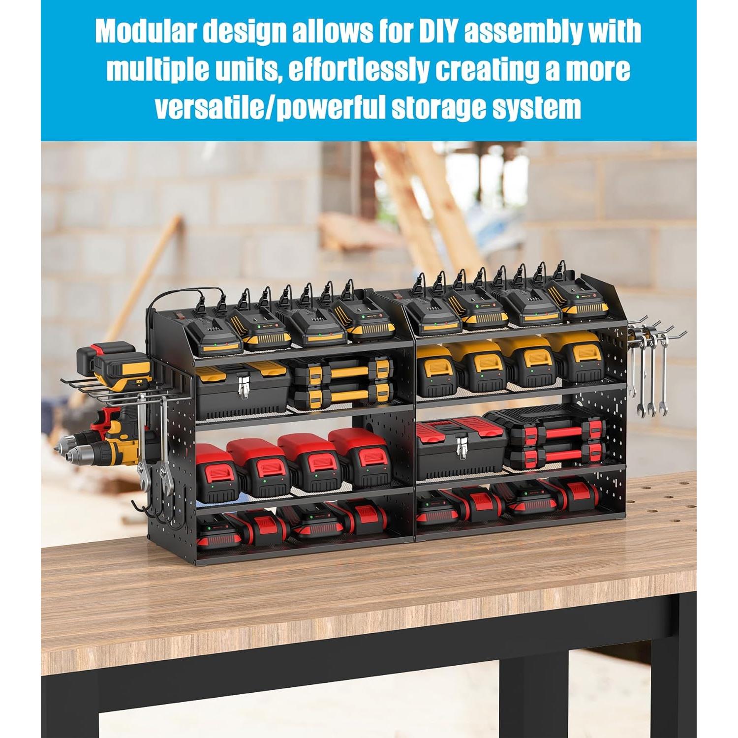 Organizador de Herramientas Eléctricas CCCEI Negro 4 Capas con Carga