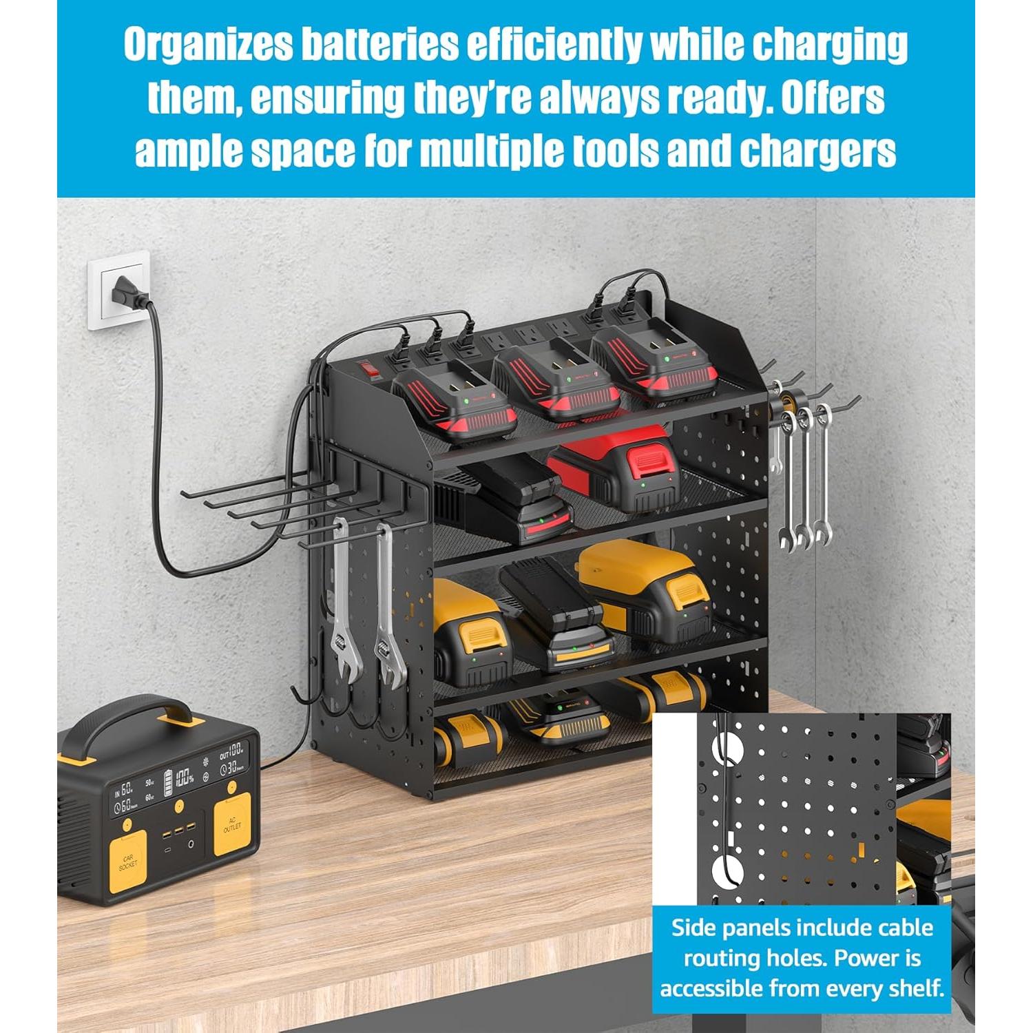 Organizador de Herramientas Eléctricas CCCEI Negro 4 Capas con Carga