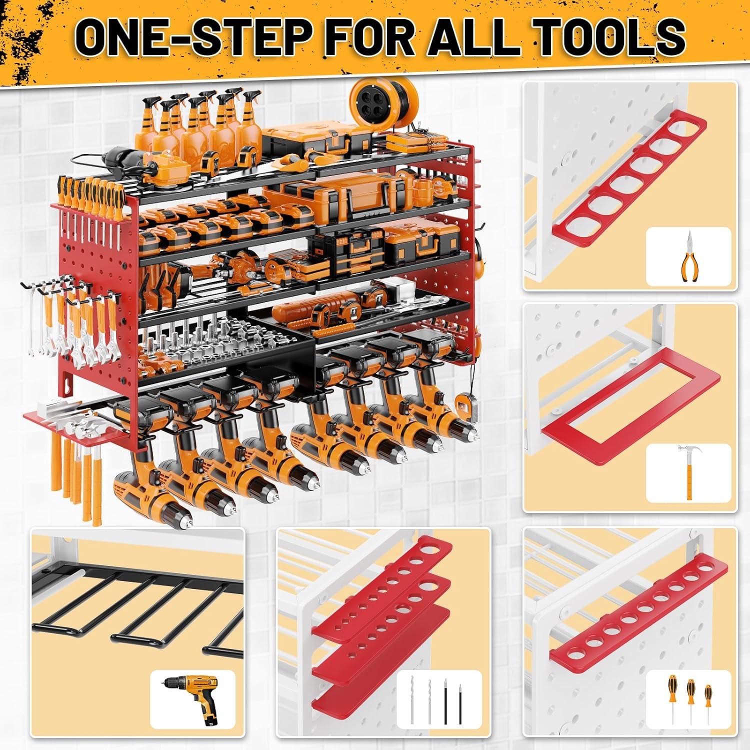 Organizador de Herramientas de Pared DAYSUP 5 Capas Metal 136kg