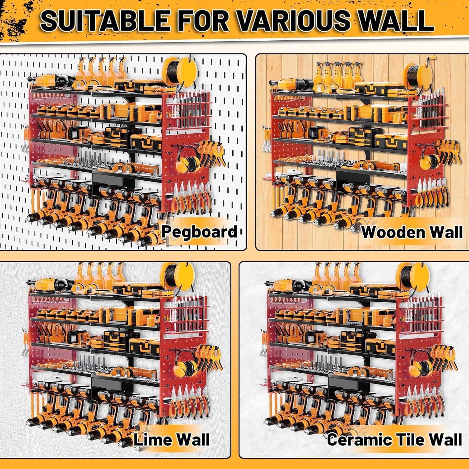 Organizador de Herramientas de Pared DAYSUP 5 Capas Metal 136kg