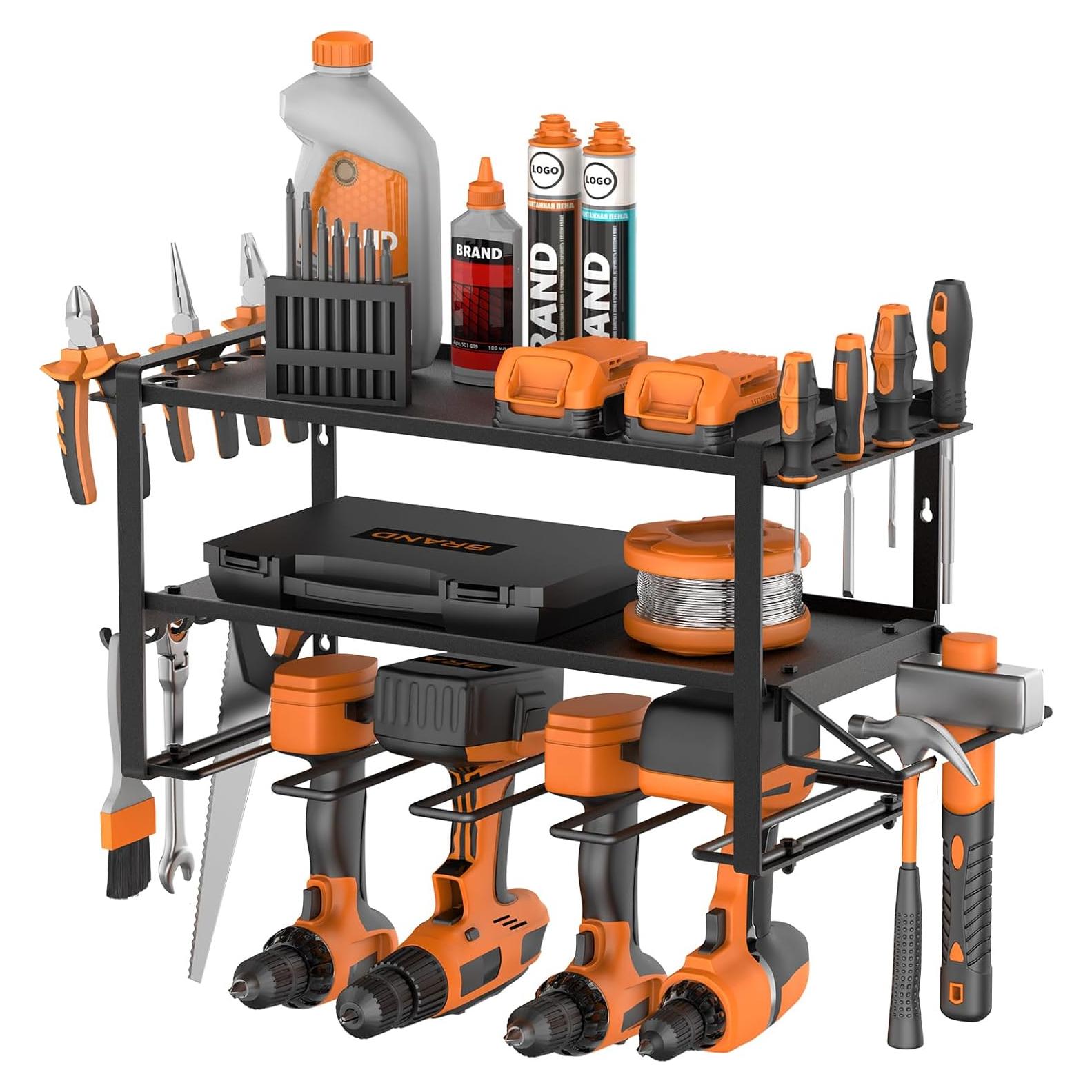 Organizador de Herramientas Eléctricas Satiarep 3 Capas Metal Negro