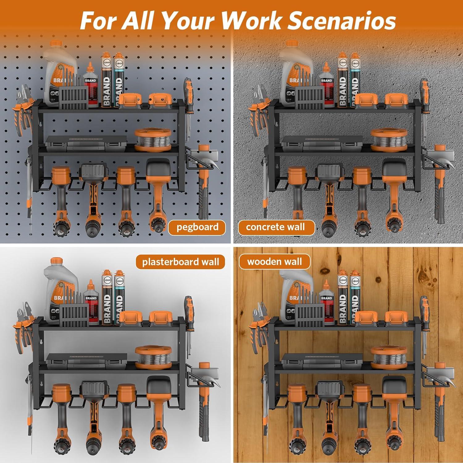 Organizador de Herramientas Eléctricas Satiarep 3 Capas Metal Negro