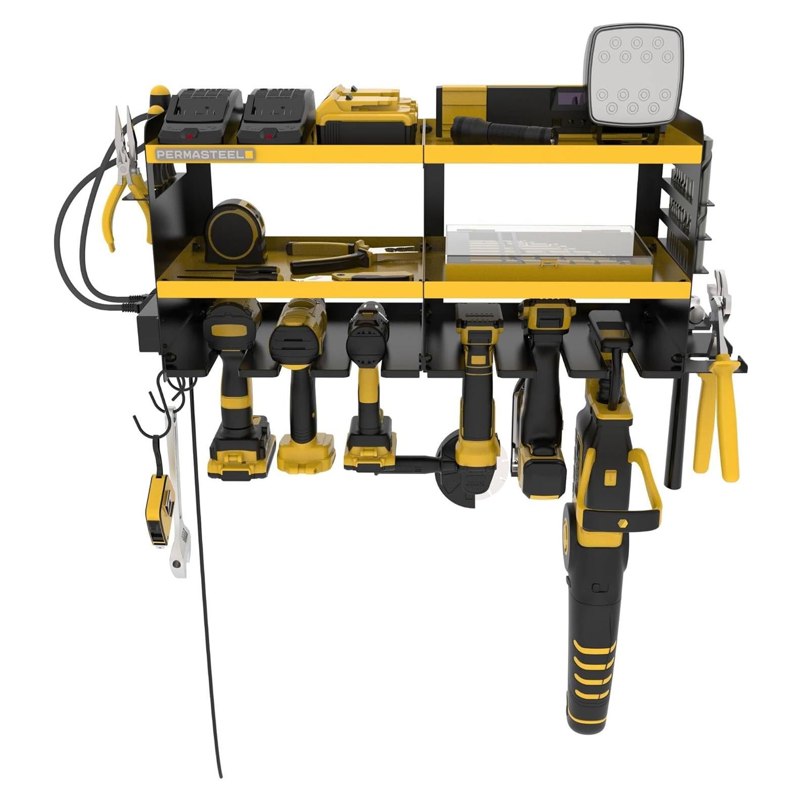 Organizador de Herramientas de Pared Permasteel Amarillo 68 kg