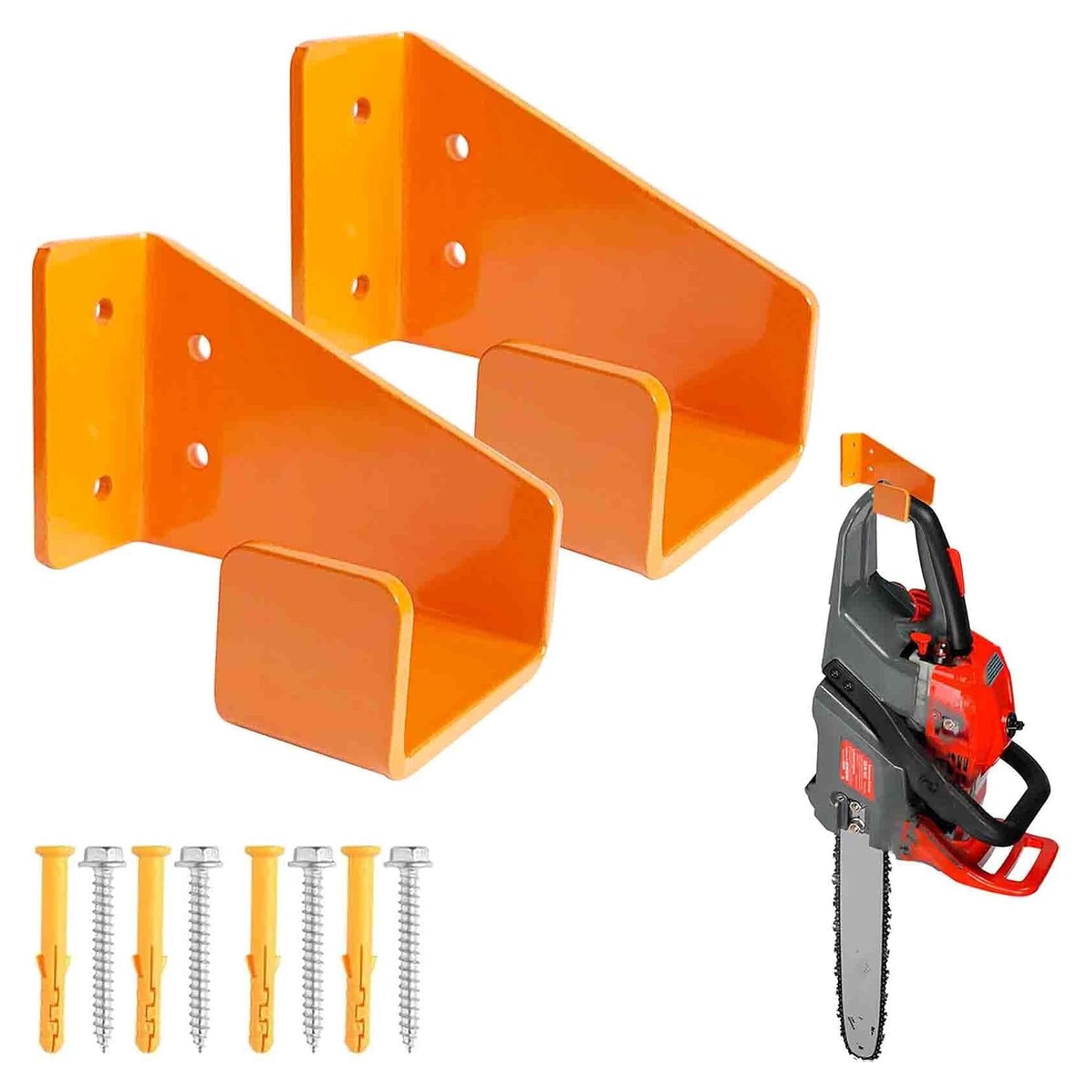 Soporte para Motosierra JAWULIJA Montaje en Pared Naranja - 2 Paquetes