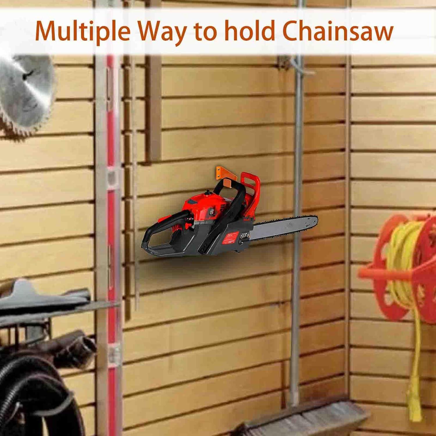 Soporte para Motosierra JAWULIJA Montaje en Pared Naranja - 2 Paquetes