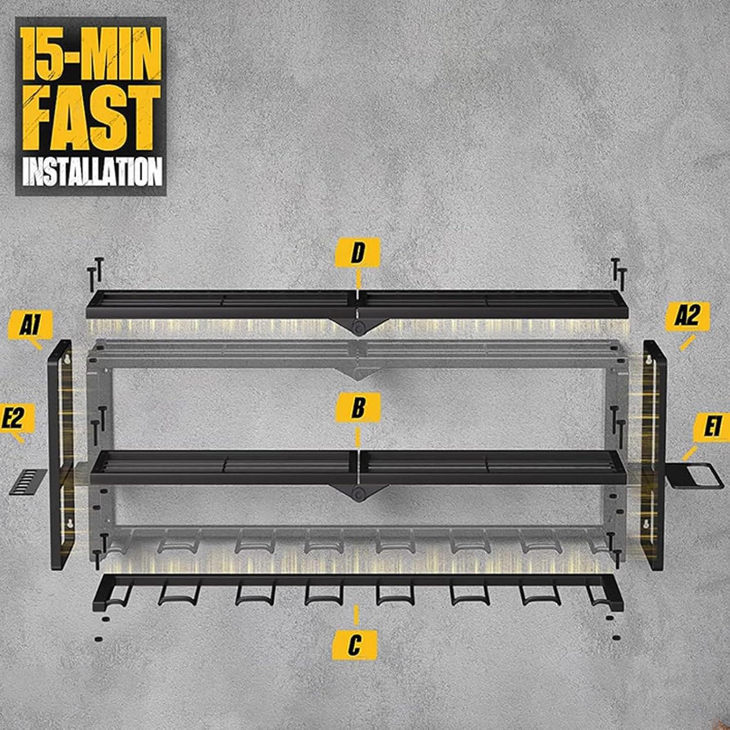 Organizador de Herramientas iFCOW de Pared 3 Niveles 68 kg