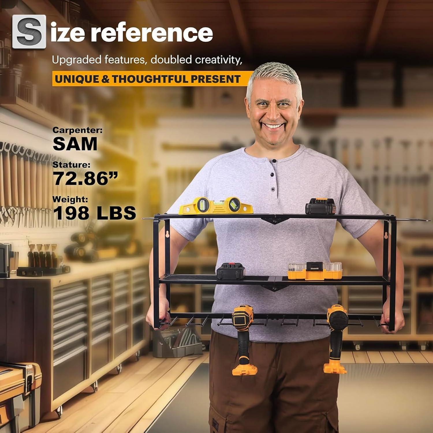 Organizador de Herramientas iFCOW de Pared 3 Niveles 68 kg