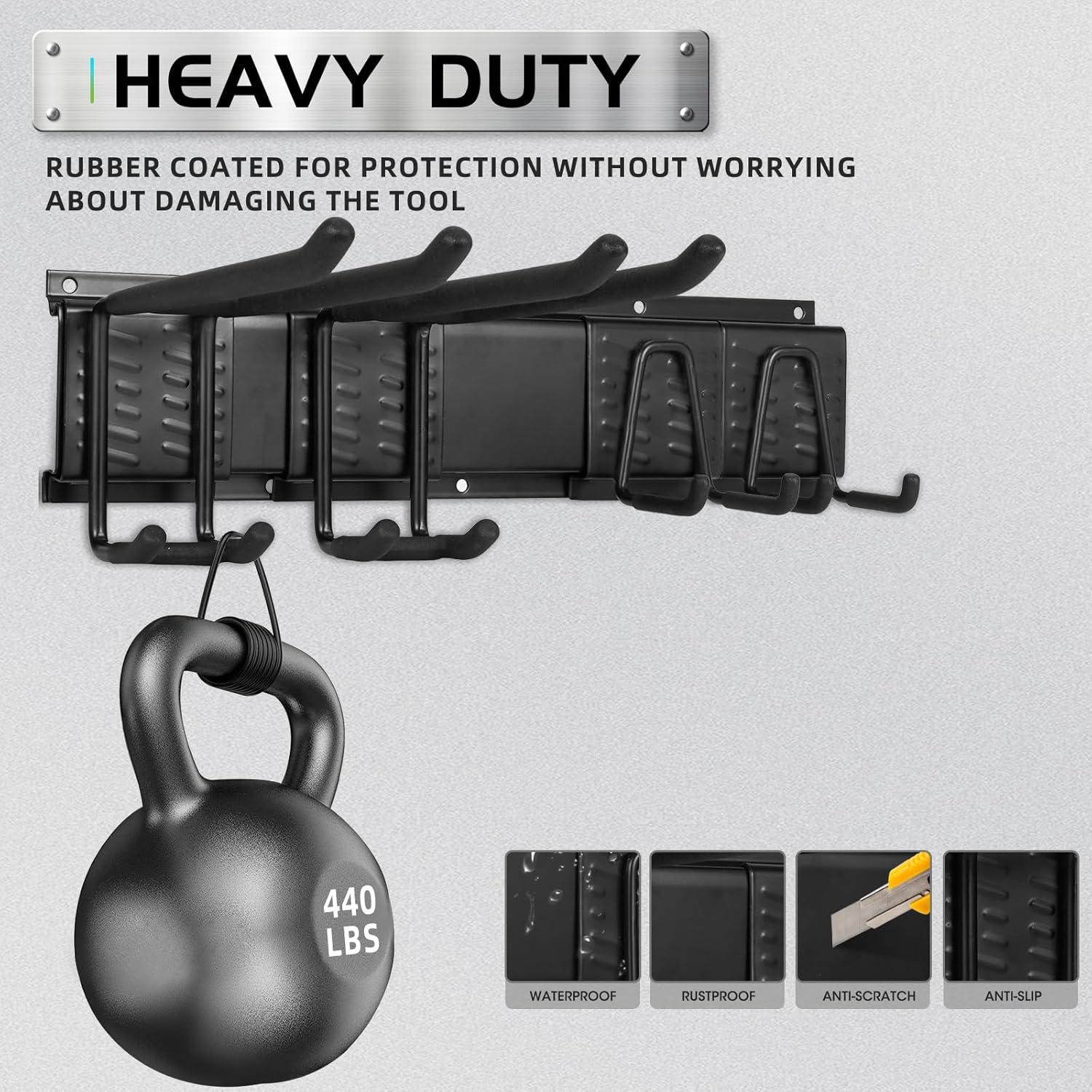 Organizador de Garaje Pruite 48" con Ganchos Ajustables 199kg