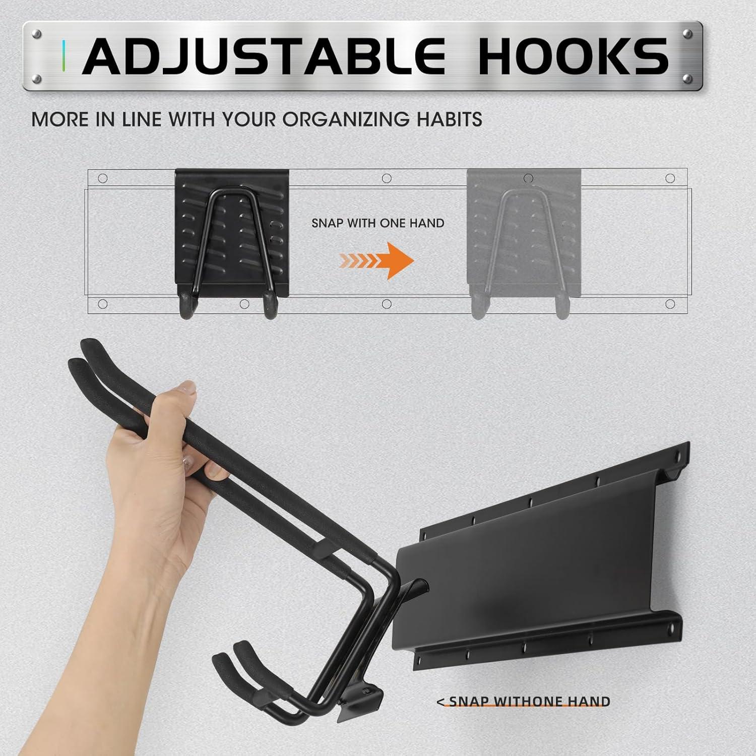 Organizador de Garaje Pruite 48" con Ganchos Ajustables 199kg