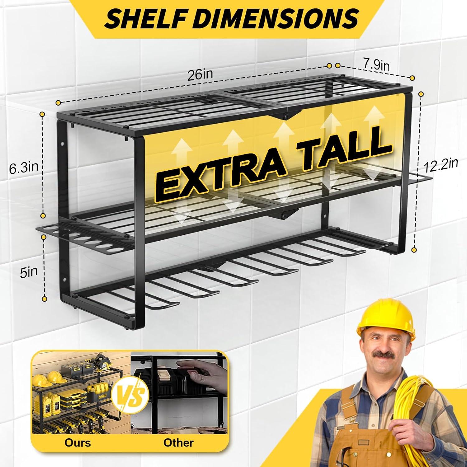 Organizador de Herramientas de Pared TOVE KNIGHTY 3 Capas 68 kg
