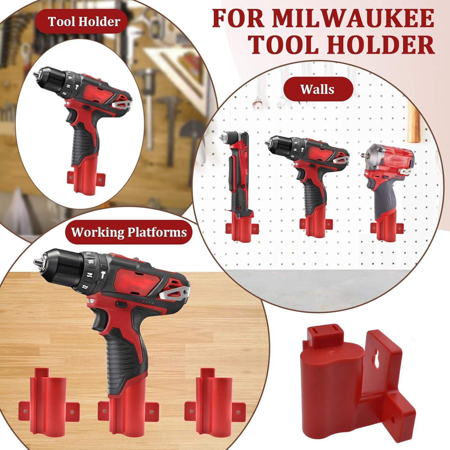 Soporte de Herramientas Milwaukee M12 12V - 2 Paquetes Rojo